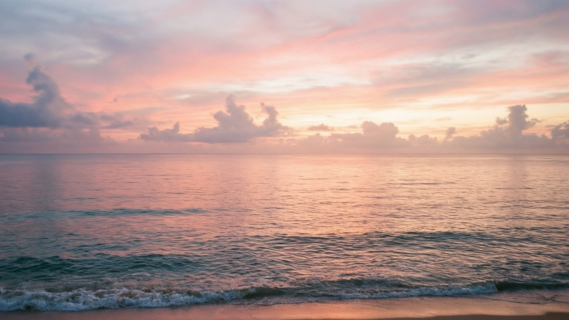 Katahimikan ng Pastel na Pagsikat ng Araw Wallpaper