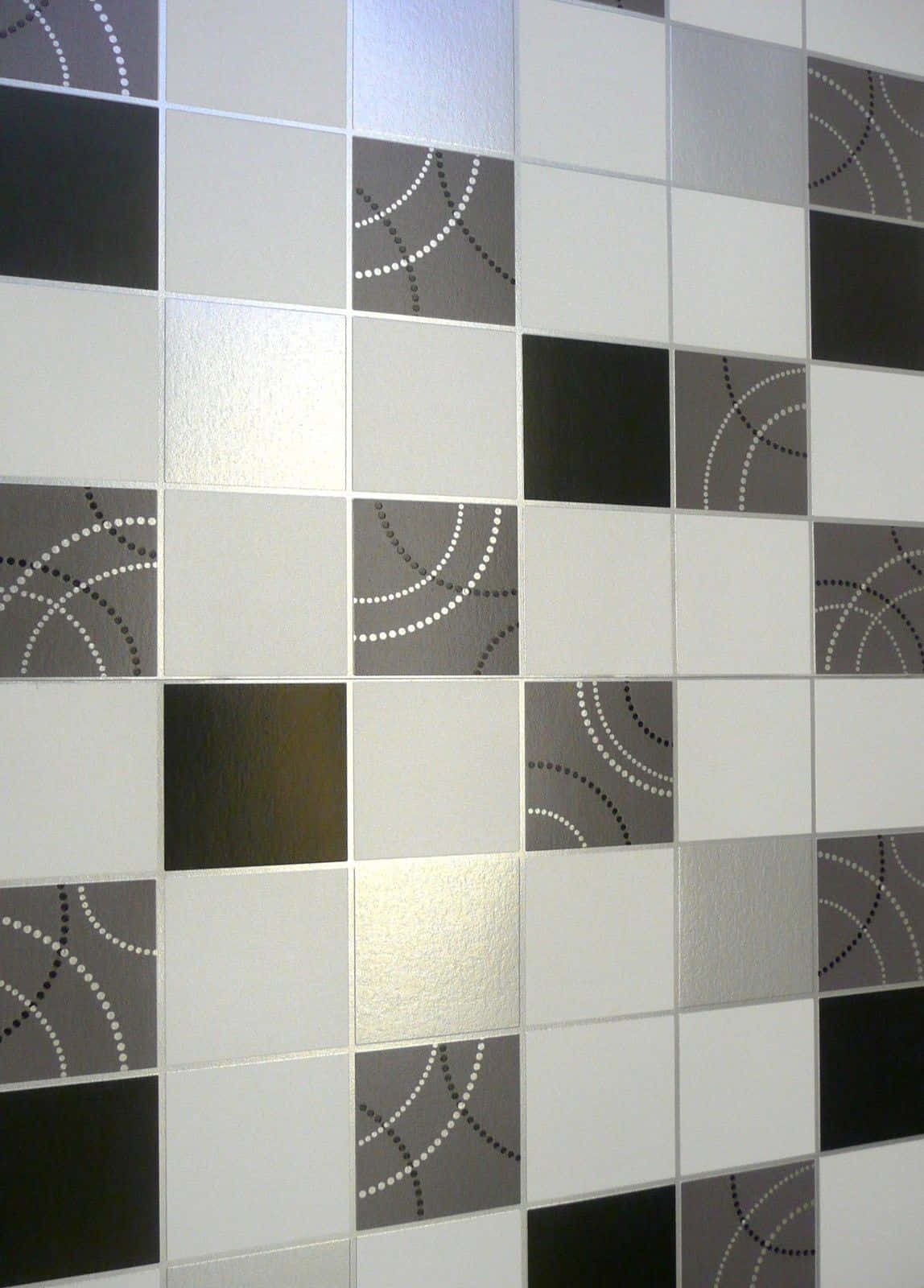 Katangi-tanging Abstraktong Disenyo ng Tile Wallpaper