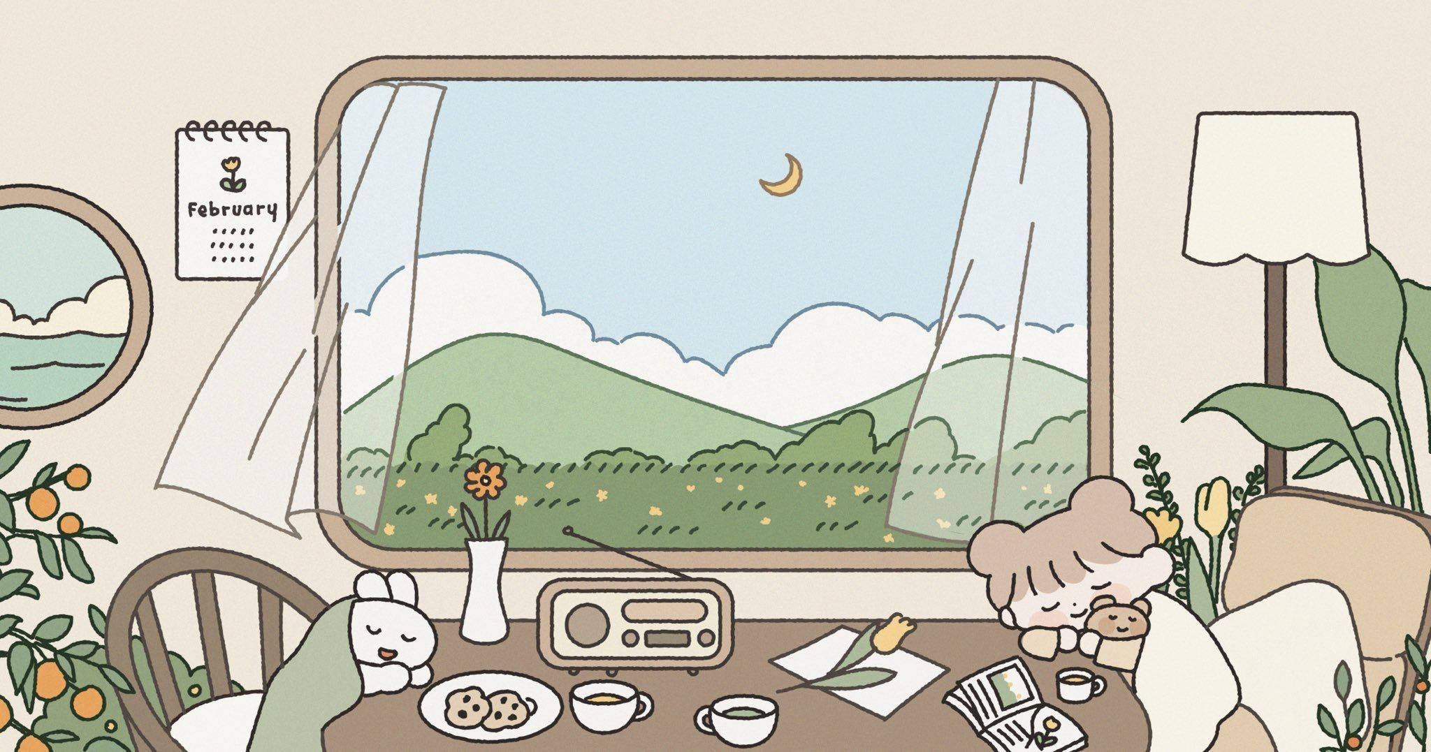 Kawaii Aesthetic na Adorable Home Computer Wallpaper