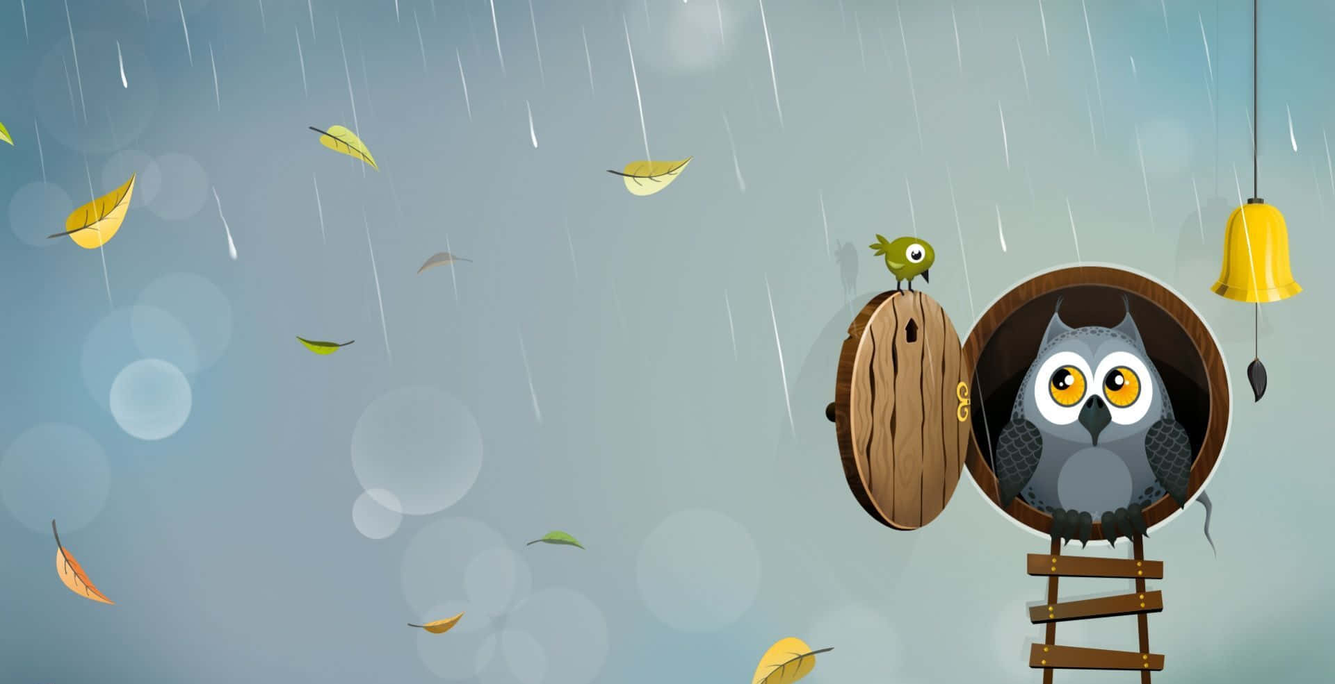 Kawawang Kuwago na Cute Wallpaper