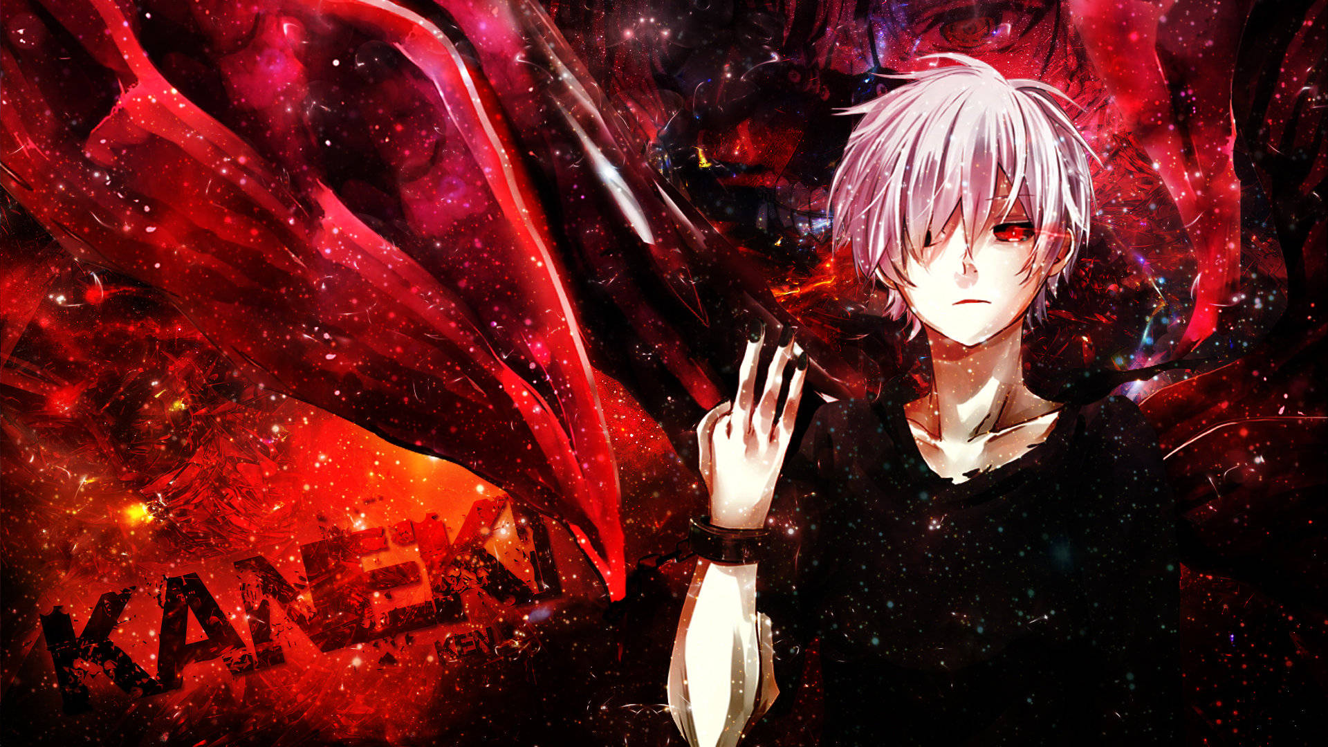 Ken Graphic ng Tokyo Ghoul Characters Wallpaper