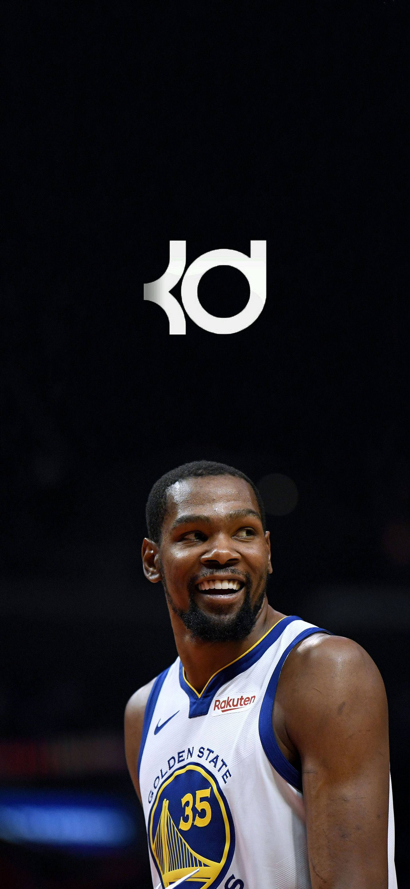 Kevin Durant Ngiti At Logo Wallpaper