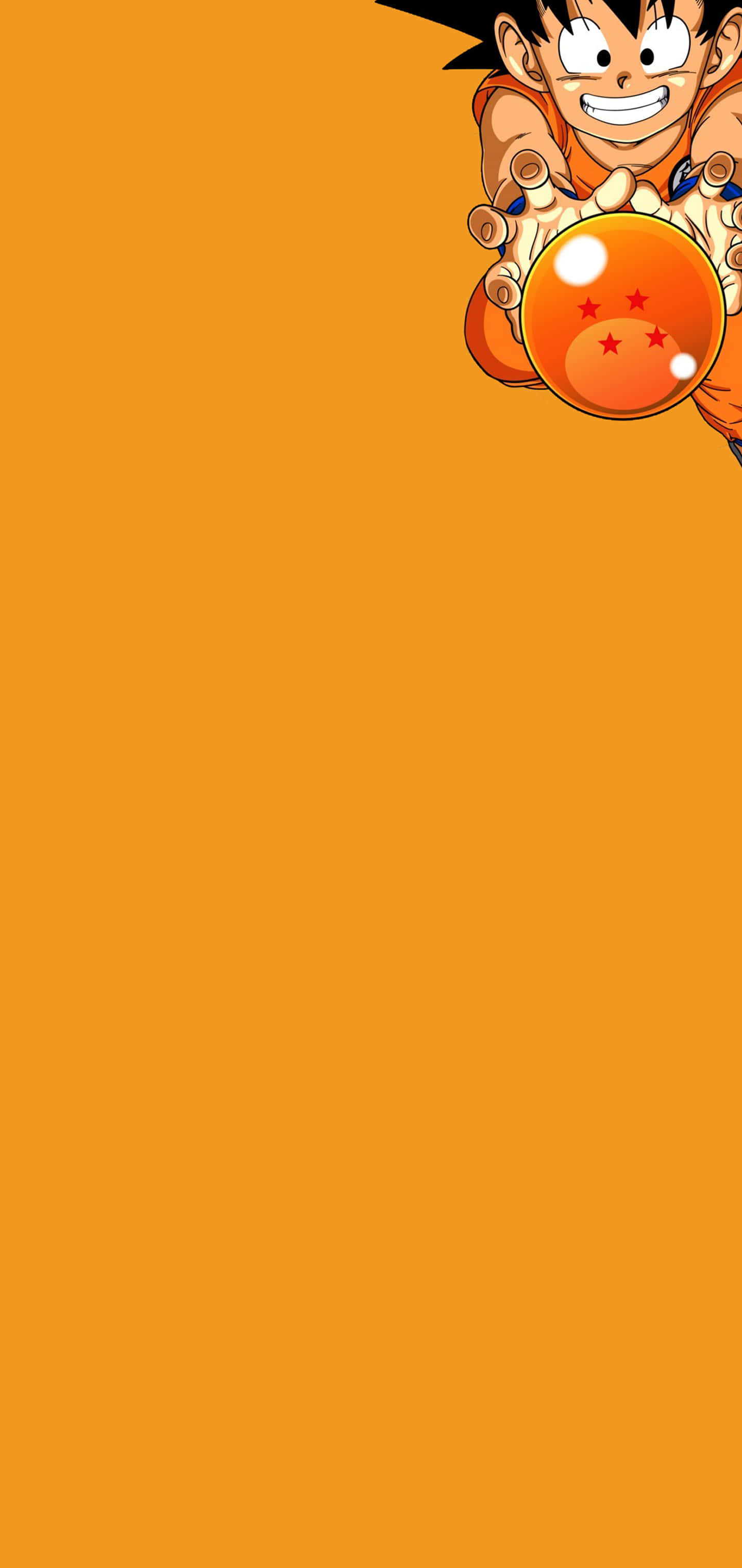 Kid Goku na nagpapakita ng kanyang martial arts skills Wallpaper