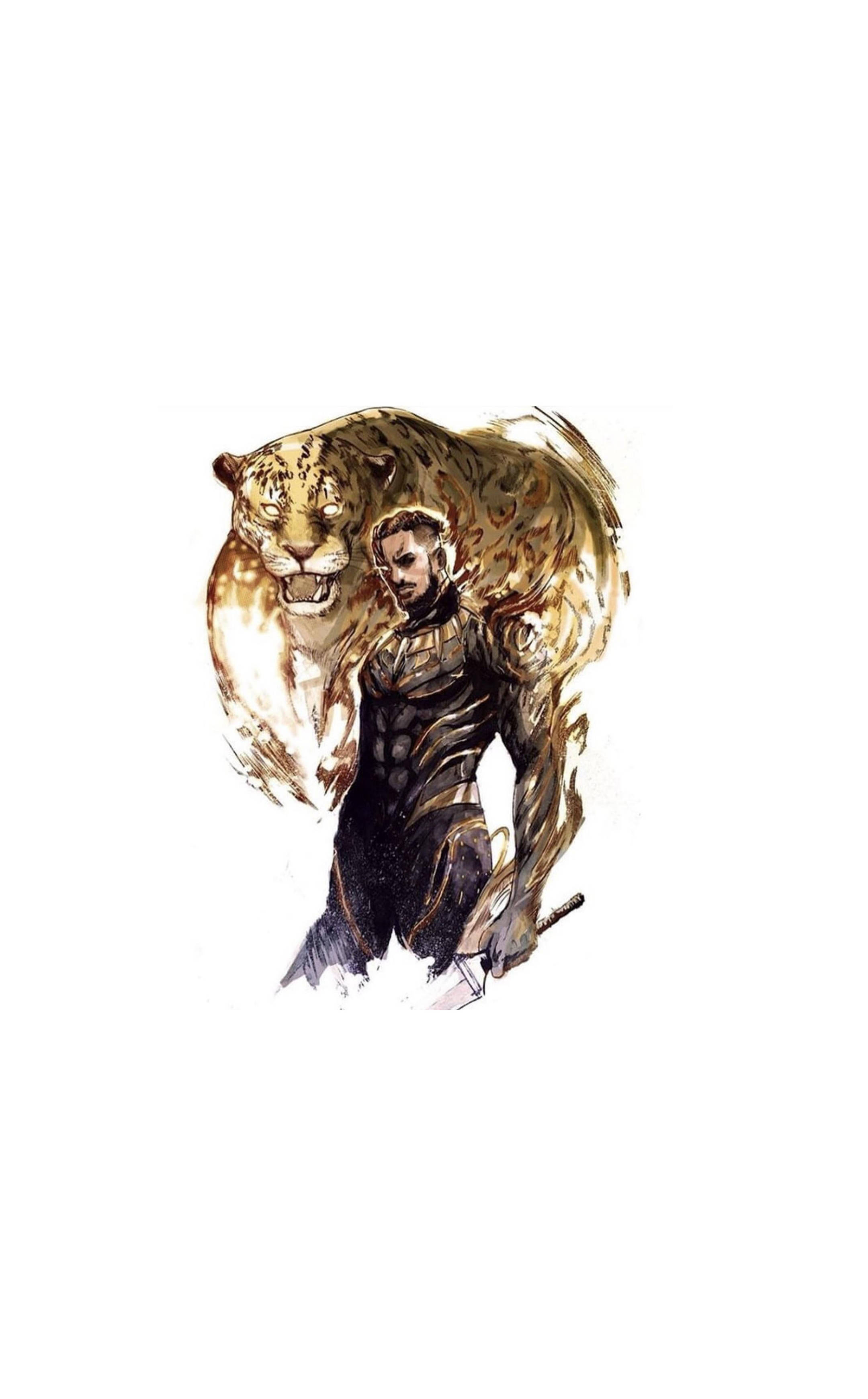 Killmonger at Roaring Jaguar Wallpaper