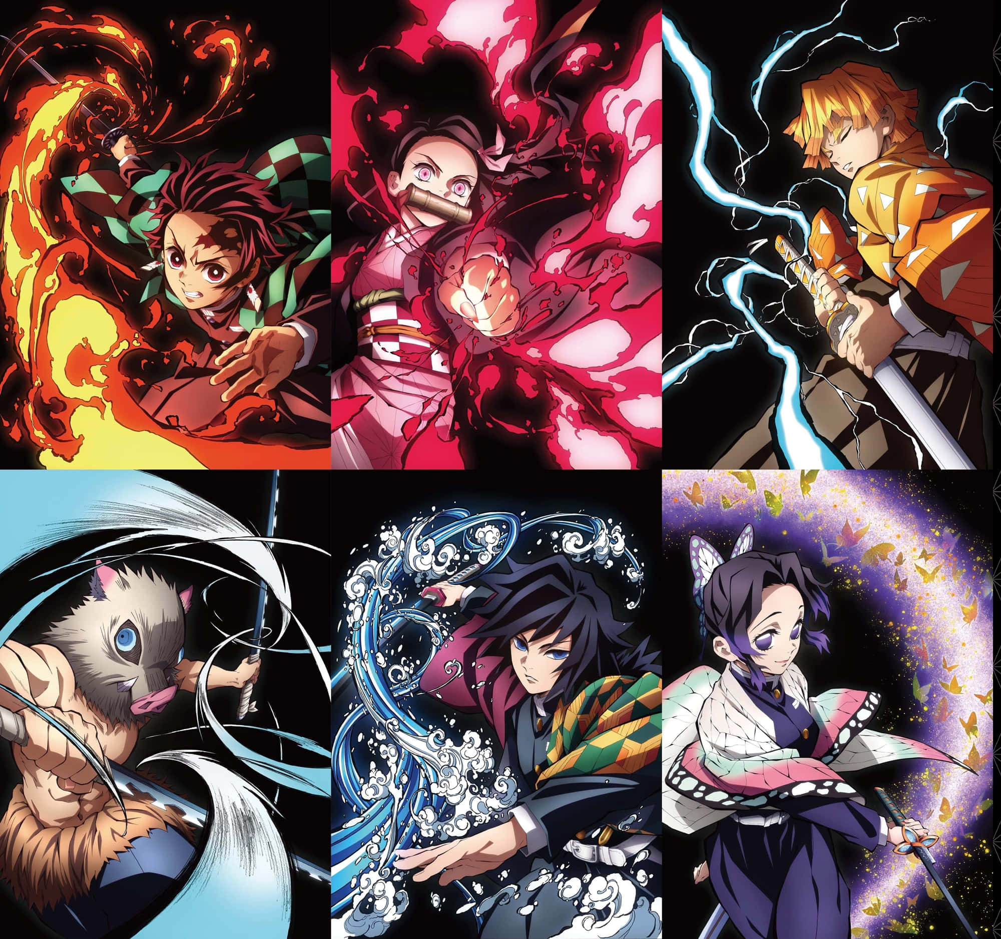 Kimetsu no Yaiba - Tagapuksa ng mga Demonyo Wallpaper