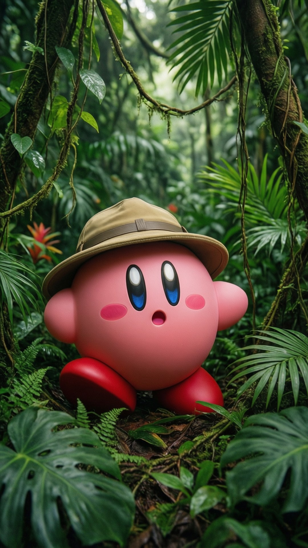 Kirby na Eksplorador ng Gubat Wallpaper
