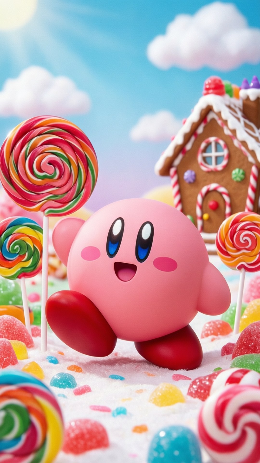 Kirby sa Candy Land Wallpaper