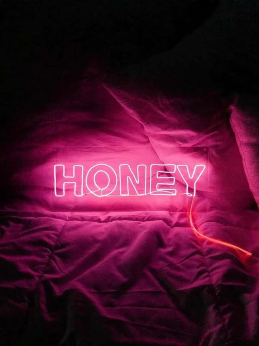 Kislap ng Neon Pink na Aesthetic sa Hapon Wallpaper