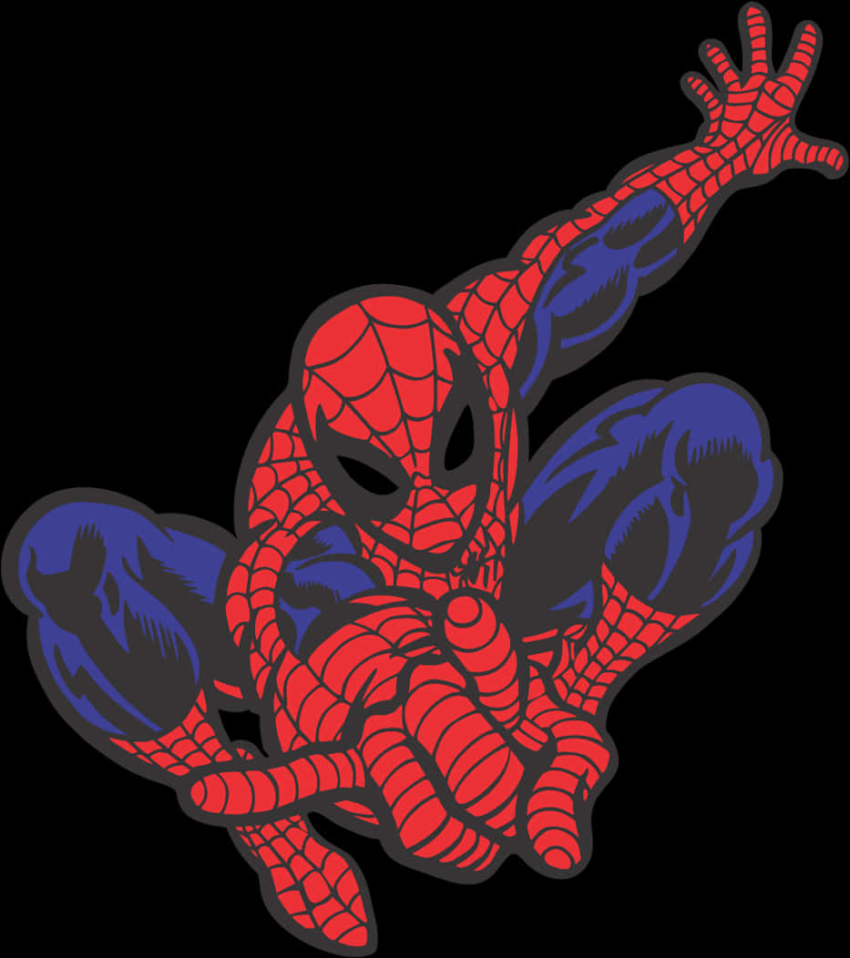 Klasikong Aksyon ng Pag-indayog ni Spiderman Wallpaper