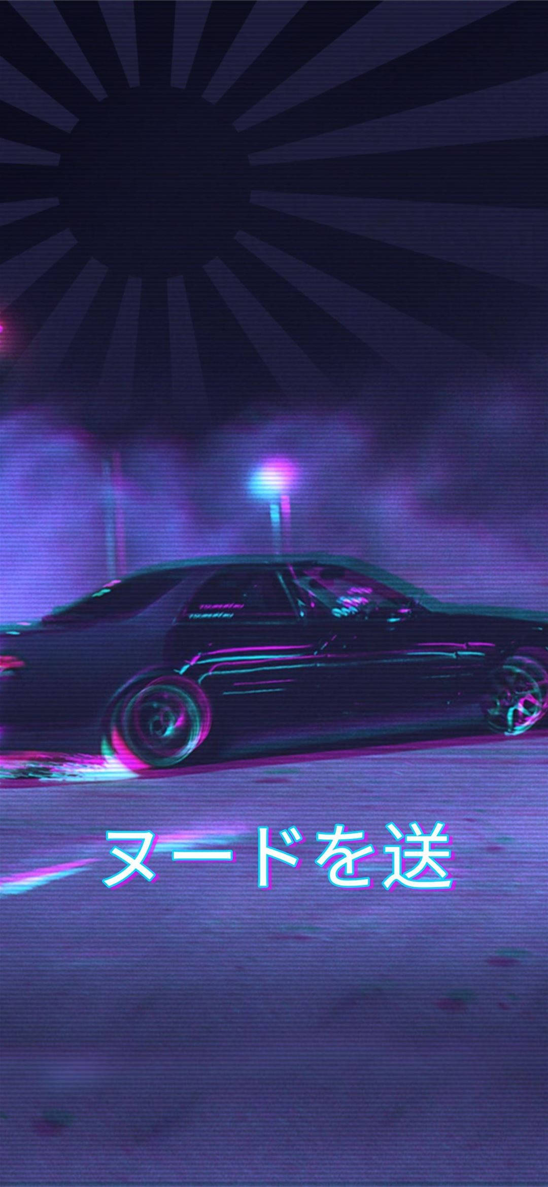 Klasikong Estetika ng JDM na may Watawat Wallpaper