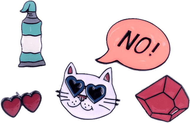 Koleksyon ng mga Mapaglarong Sticker ng Pusa Wallpaper