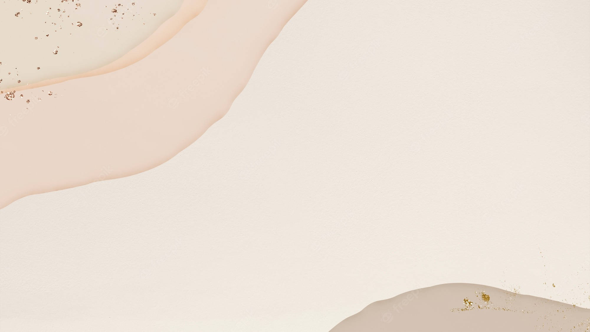 Kulay Beige na Background na May Aesthetic na Kurba Wallpaper