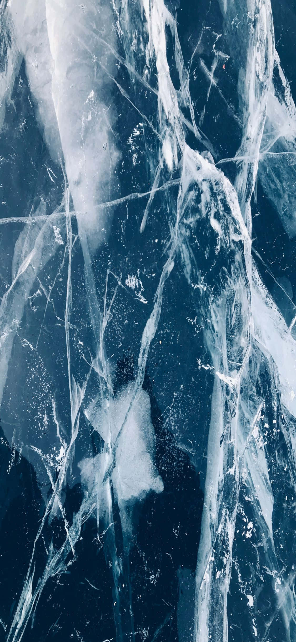 Kulay Dagat na Bughaw na iPhone X na Marmol na Background Wallpaper