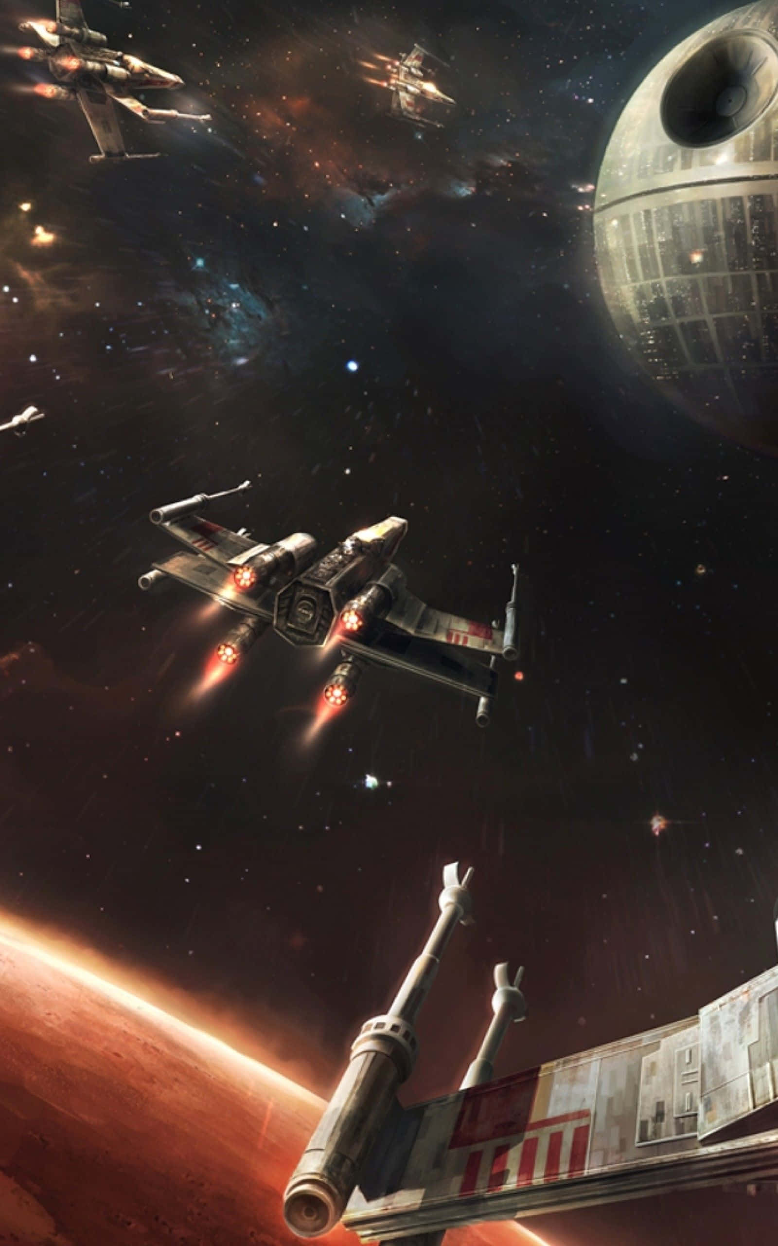 Kumanduhan ang Eksena gamit ang Iconikong X-wing Fighter Wallpaper