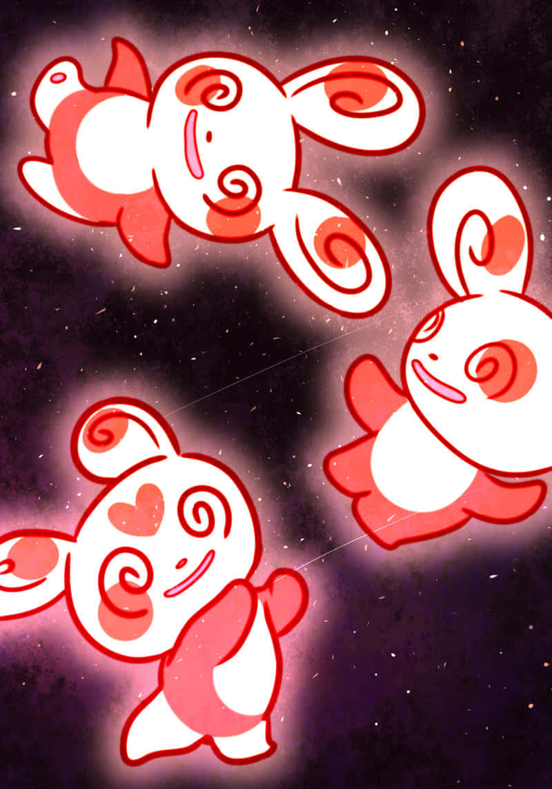 Kumikinang na Rosas na Spinda Wallpaper