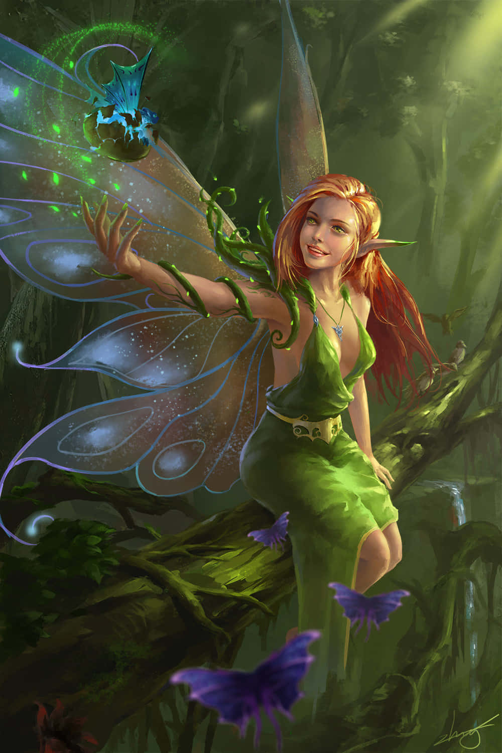 Kumikintab na Pantasya Wallpaper