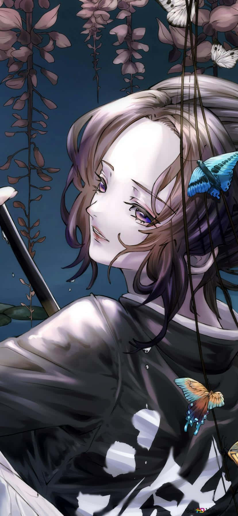 Kumuha ng demon-slaying demon sa iyong bulsa gamit ang Demon Slayer iPhone 11 Wallpaper
