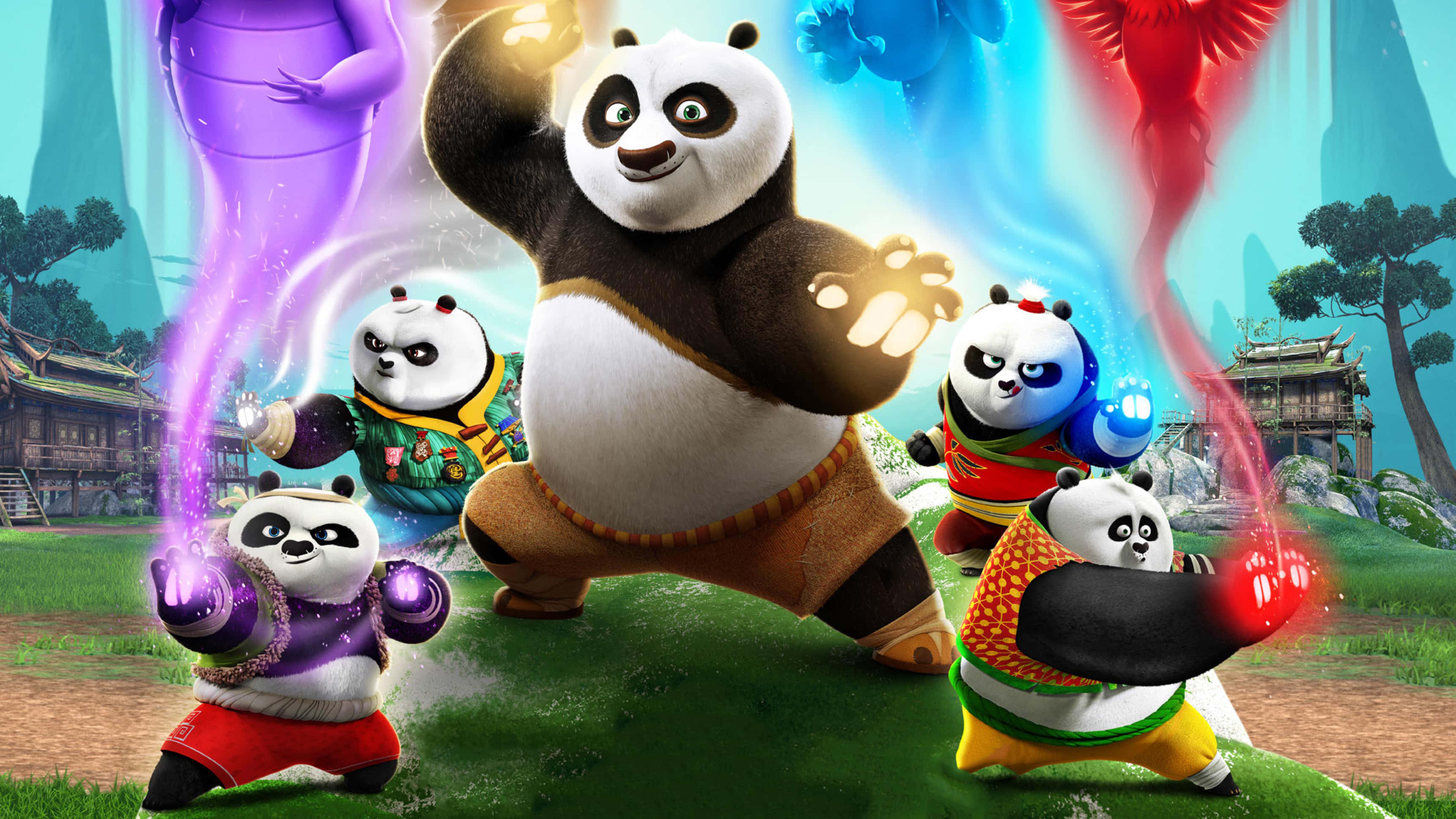 Kung Fu ng Giant Panda Wallpaper