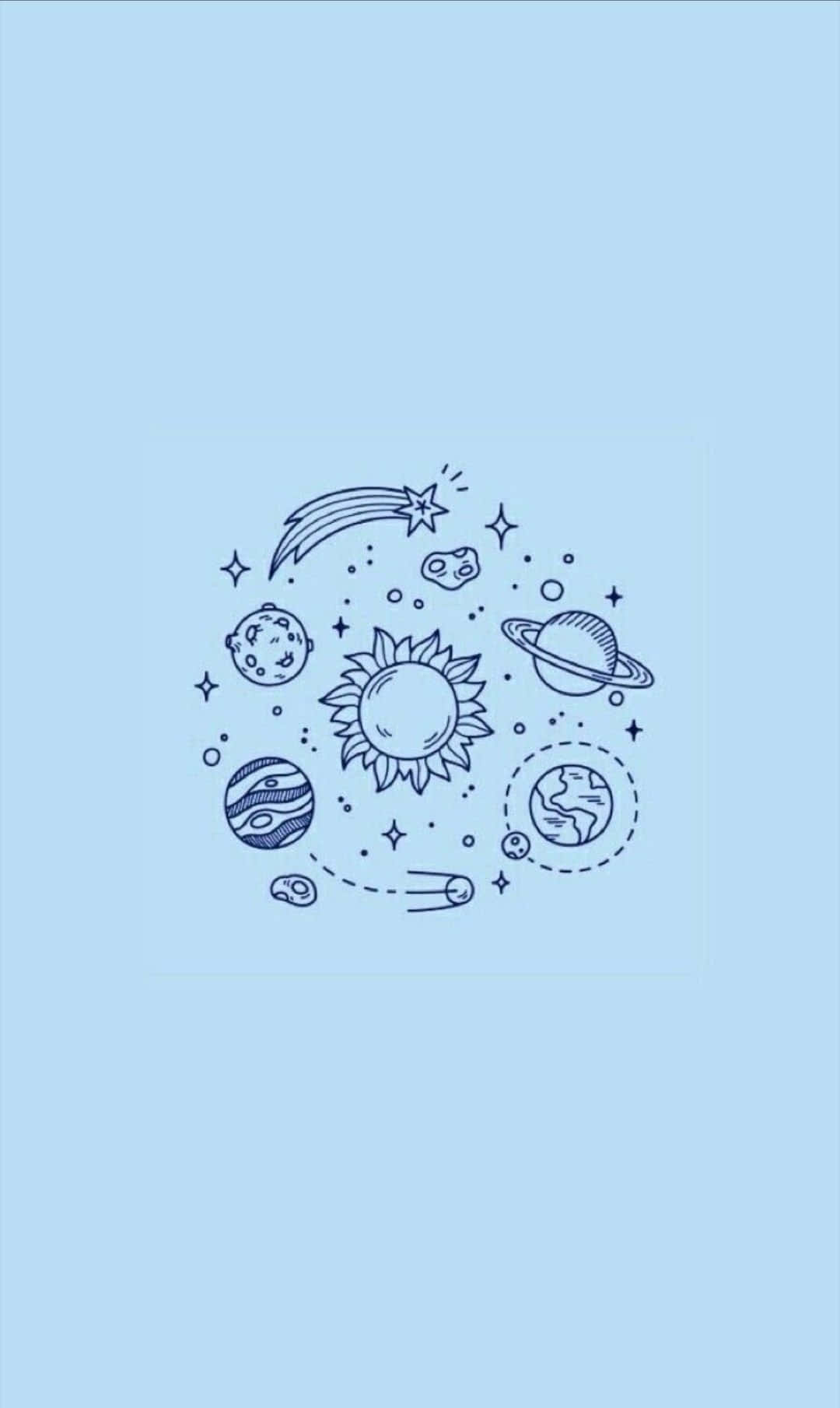 Kunin ang Cute Blue iPhone, abaydable na ngayon! Wallpaper