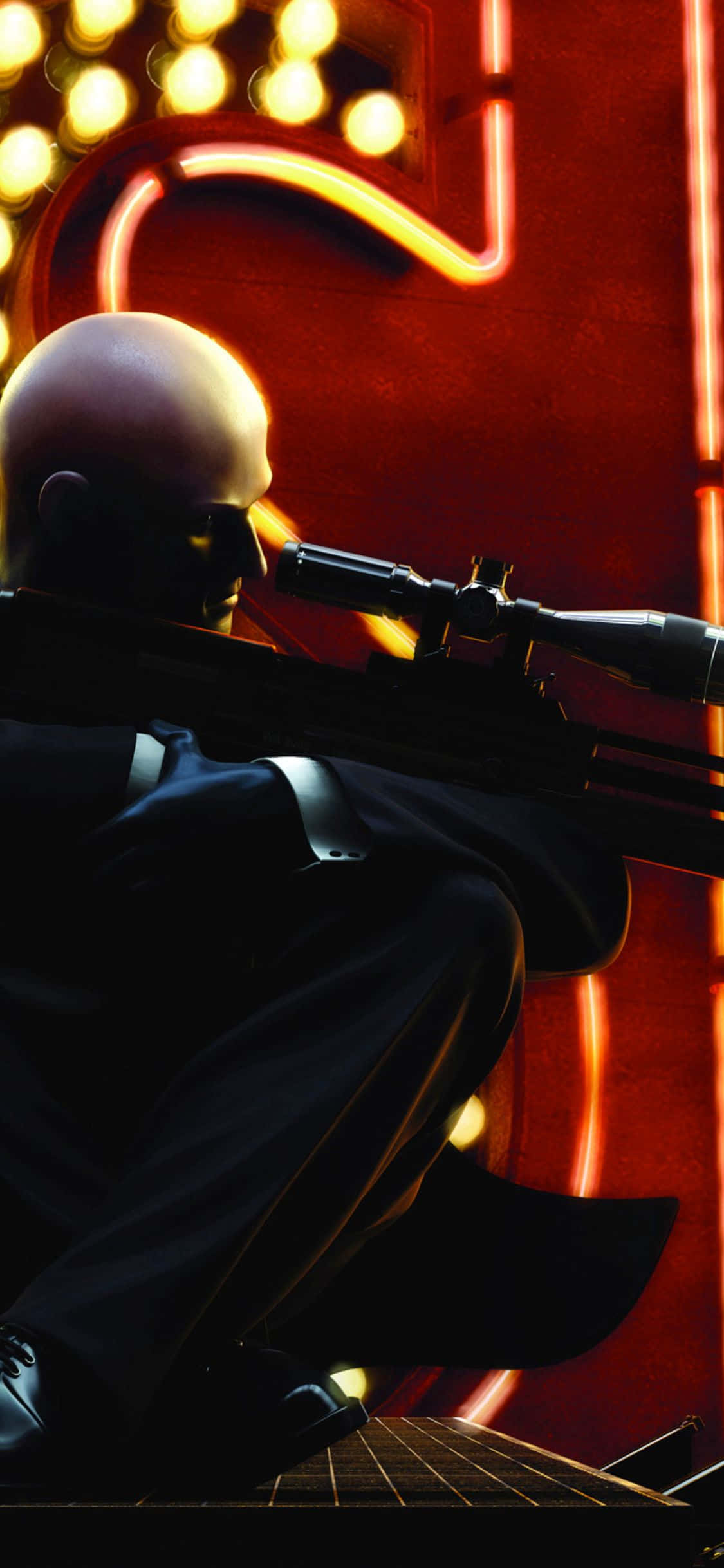 "Kunin ang mga kontrata nang estilo gamit ang iPhone X at Hitman Absolution." Wallpaper