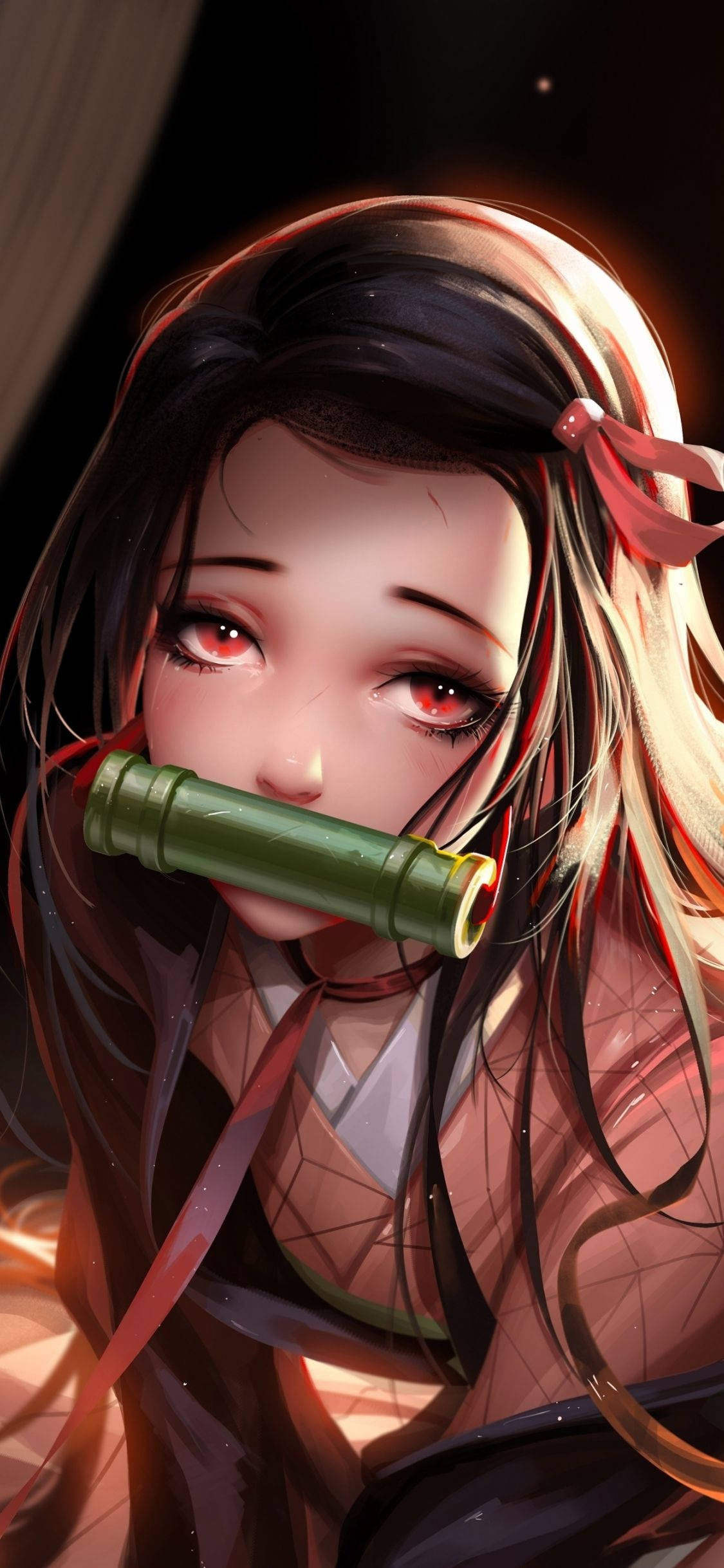 Kunin ang Nezuko iPhone para sa isang telepono na mukhang astig gaya niya! Wallpaper