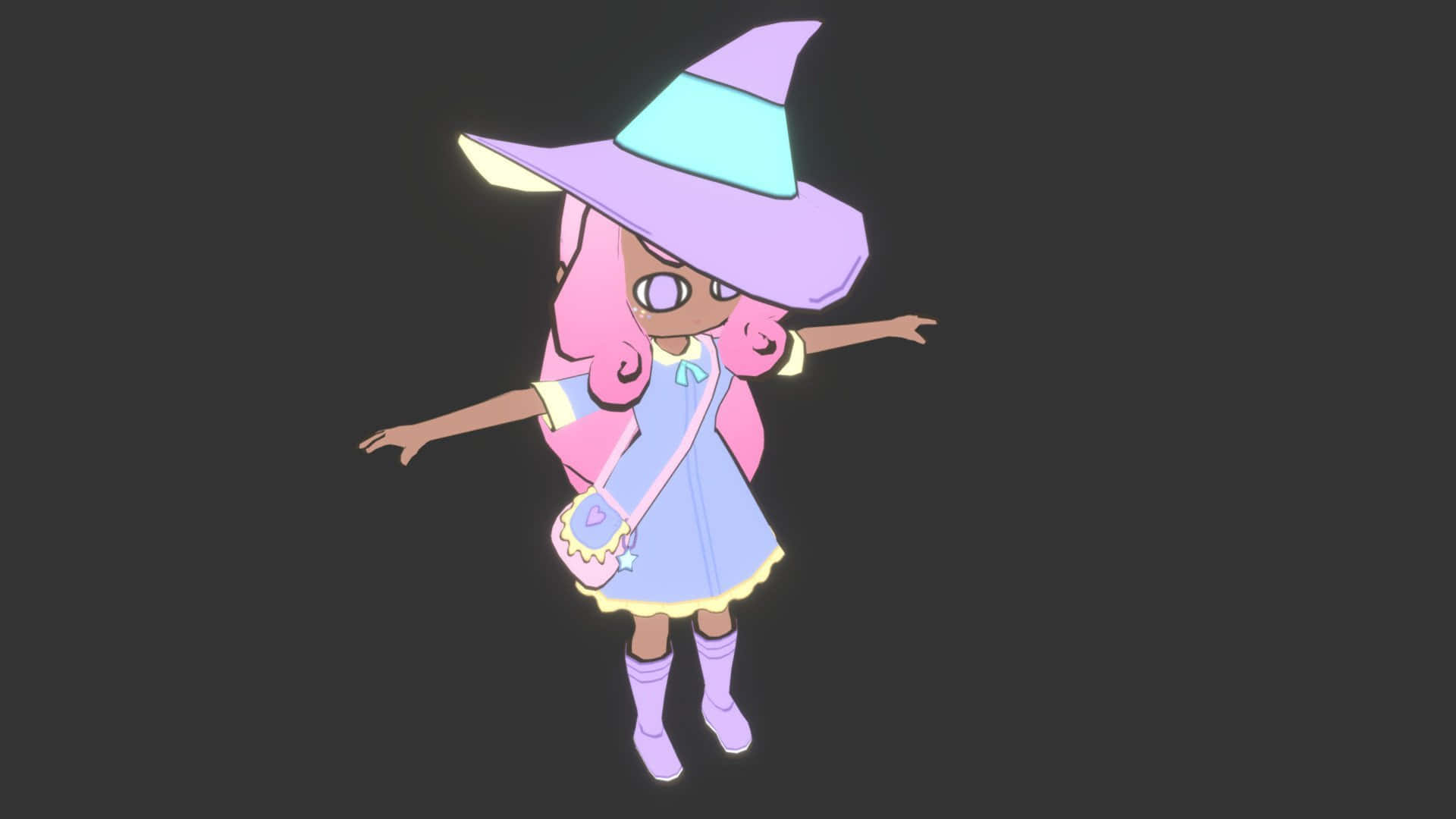 Kunin ang perpektong pastel goth vibes gamit ang cute at mythical na wallpaper na ito Wallpaper