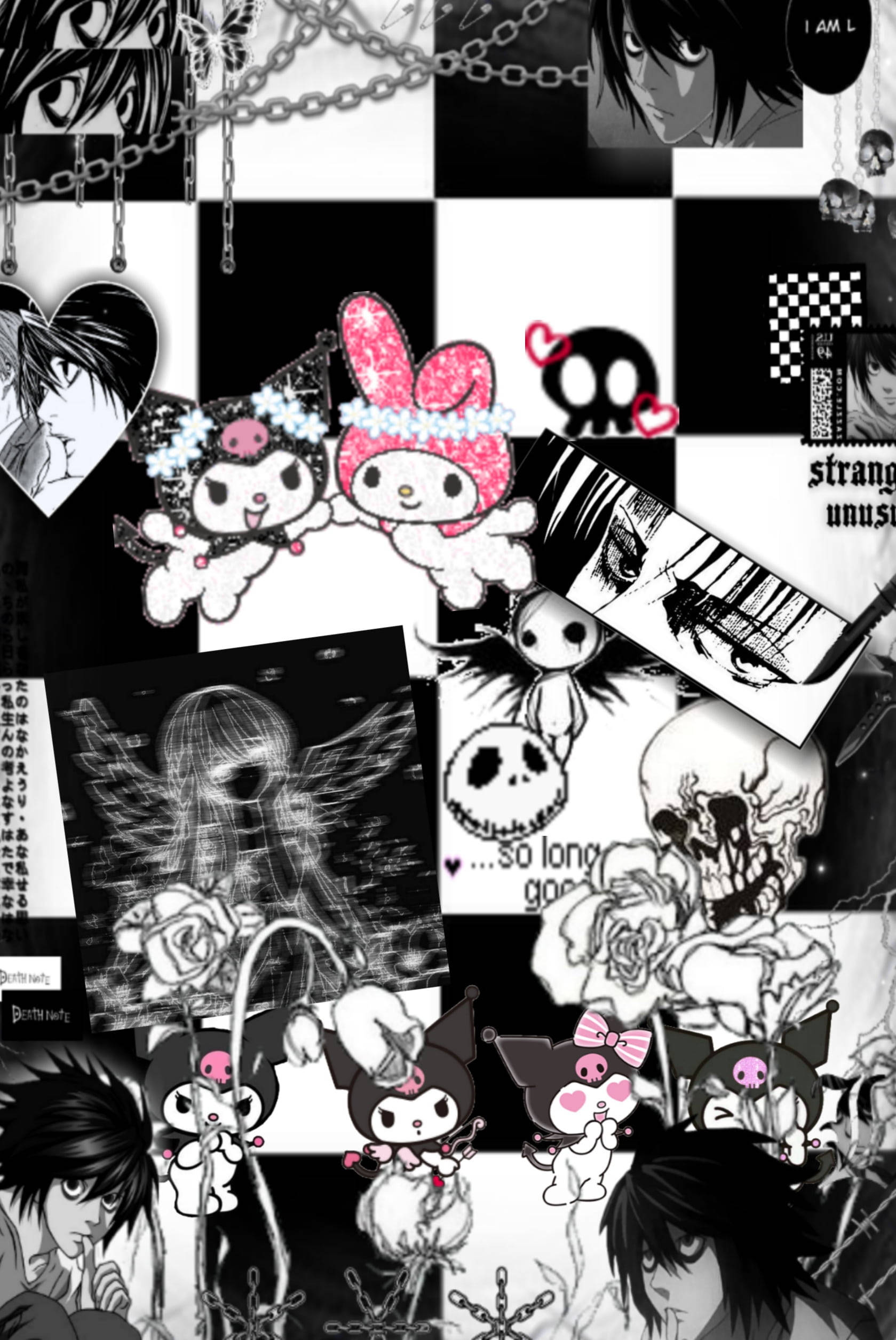 Kuromi at Dark Yagami Alt Aesthetic Wallpaper