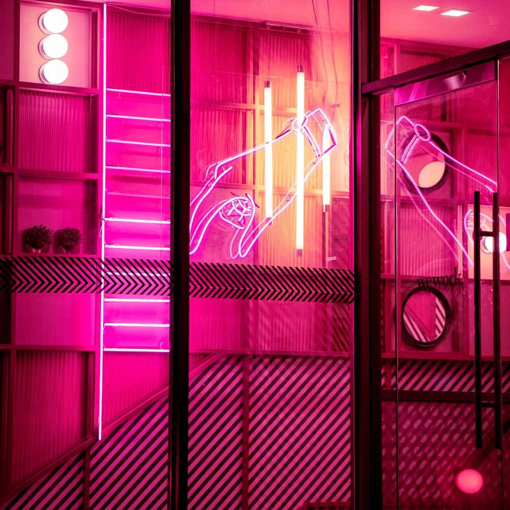 Kwartong Aesthetic na Kulay Hot Pink Wallpaper