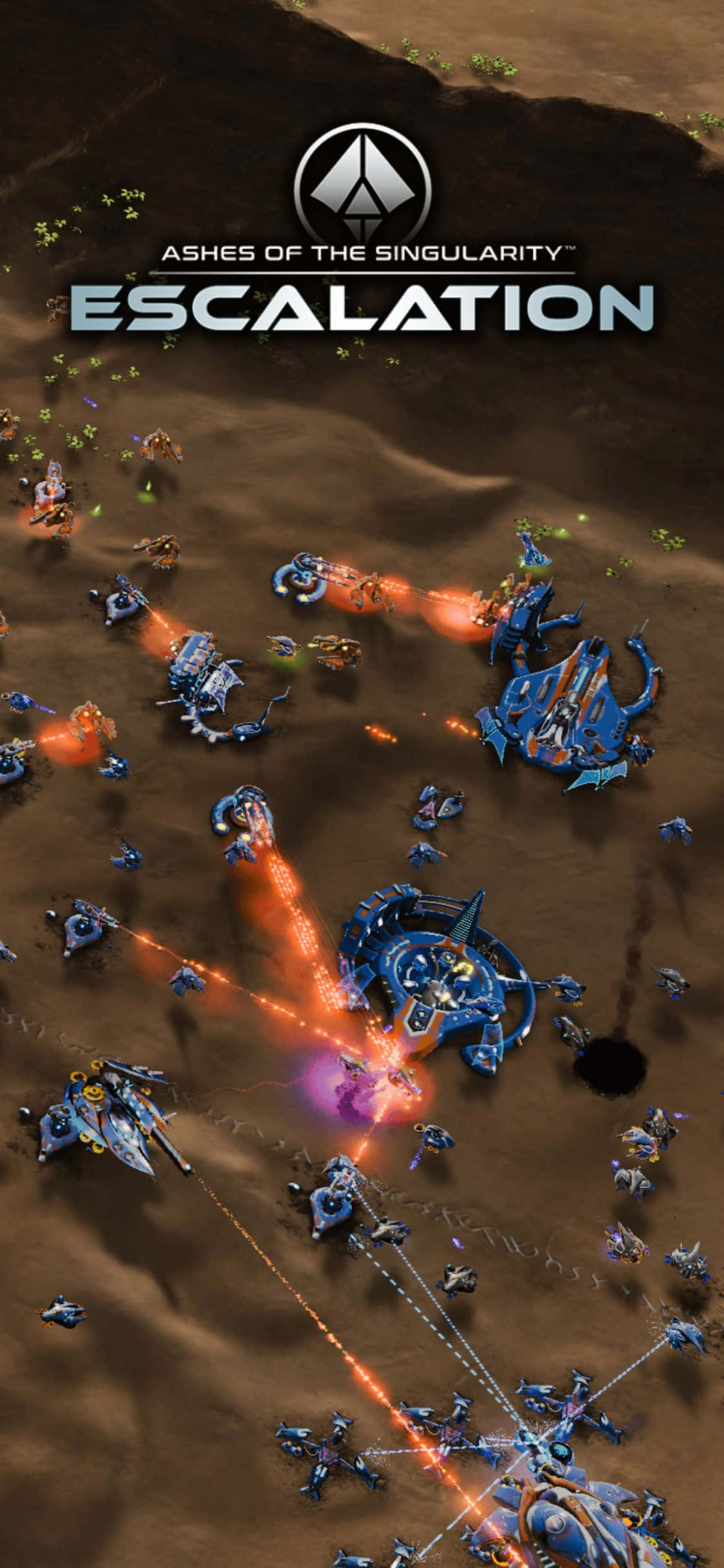 Laban sa Ashes of the Singularity: Escalation sa iPhone X Wallpaper