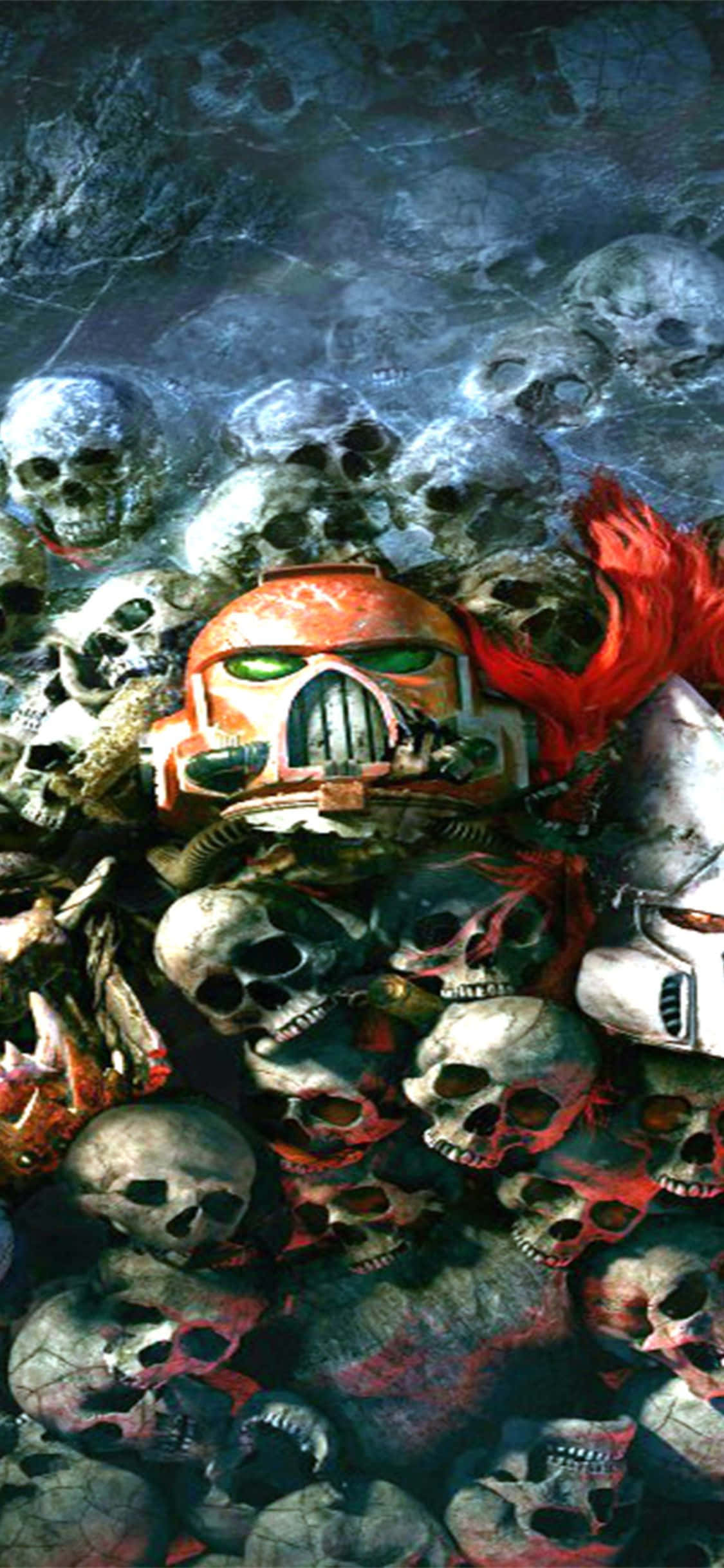 Laban sa isang mundo pagkatapos ng apokalips gamit ang iPhone Xs Dawn Of War III Wallpaper