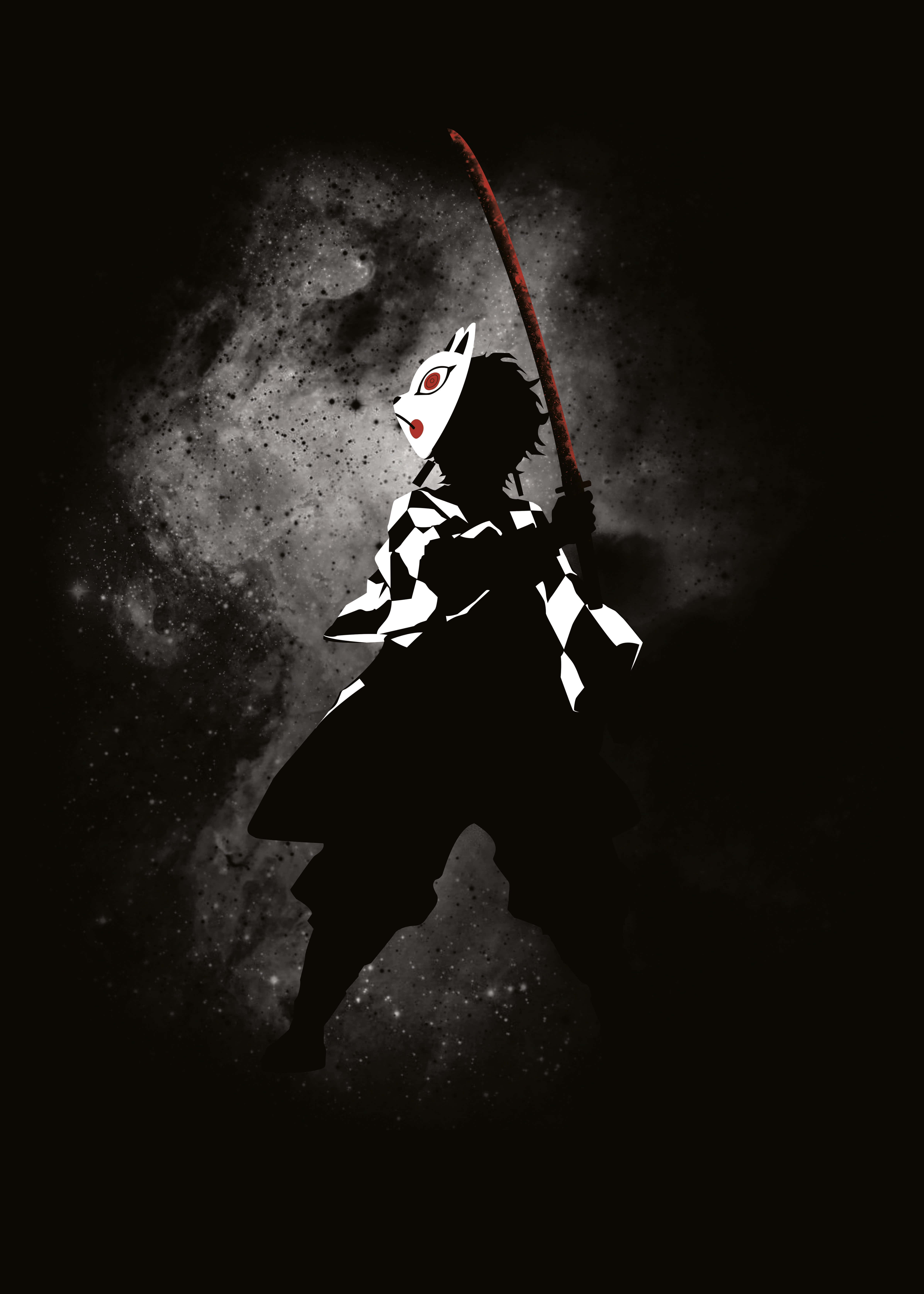 "Labanan ang madilim na puwersa ng kasamaan gamit ang kapangyarihan ng Dark Demon Slayer" Wallpaper