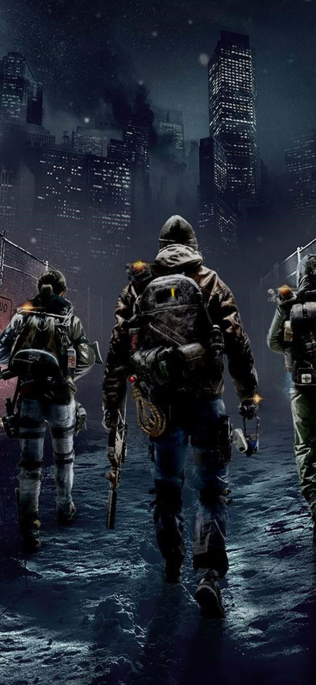 Labanan ang mga Kalaban sa Estilo gamit ang iPhone Xs Max The Division Wallpaper