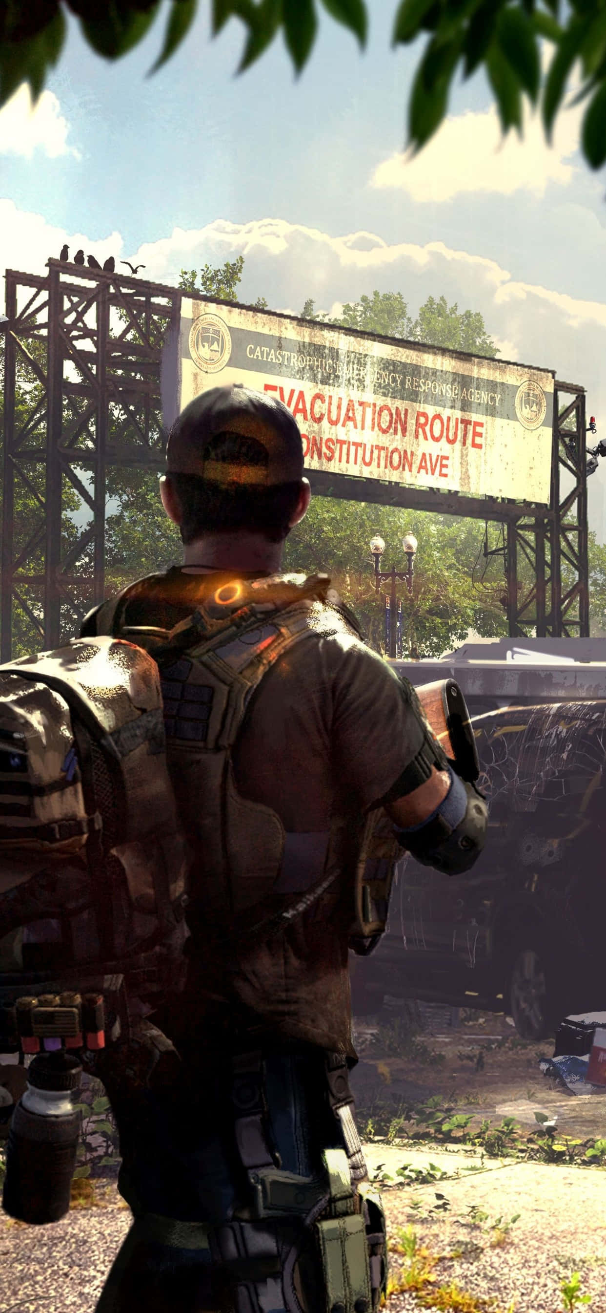 Labanan ang mga pagsubok at maghanda gamit ang iPhone Xs Max The Division at talupan ang iyong mga kaaway! Wallpaper