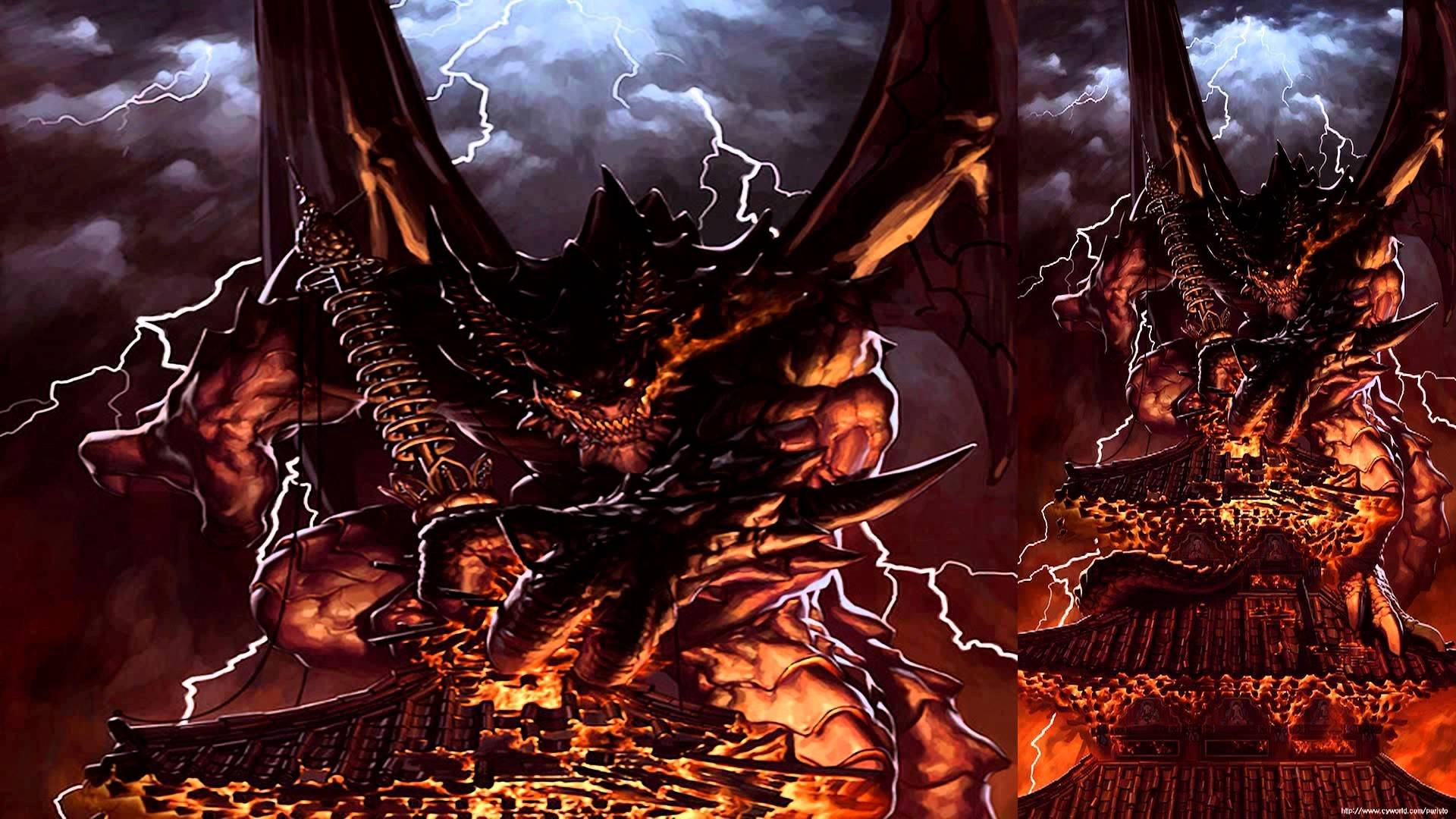Labanan ng Anime Dungeon Fighter Demon Wallpaper