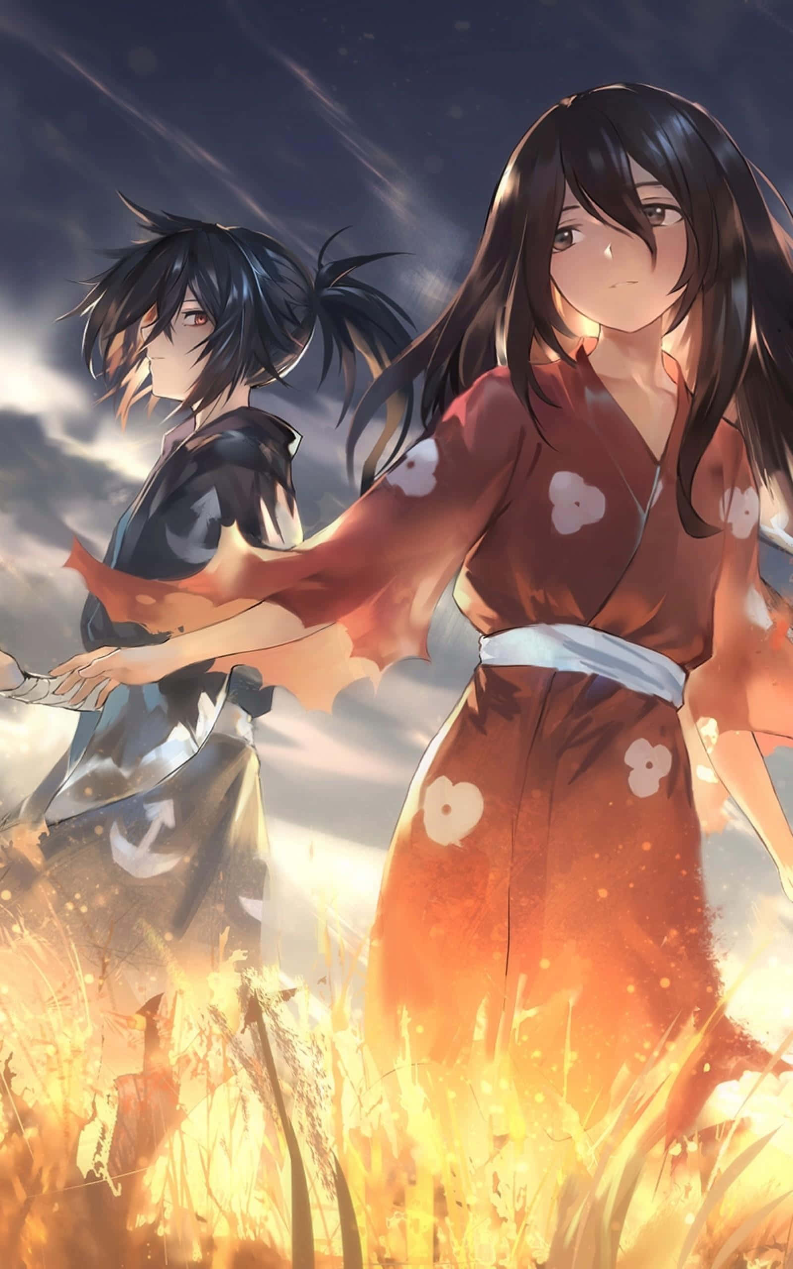 Labanan si Dororo mula sa Demon Slayer Wallpaper