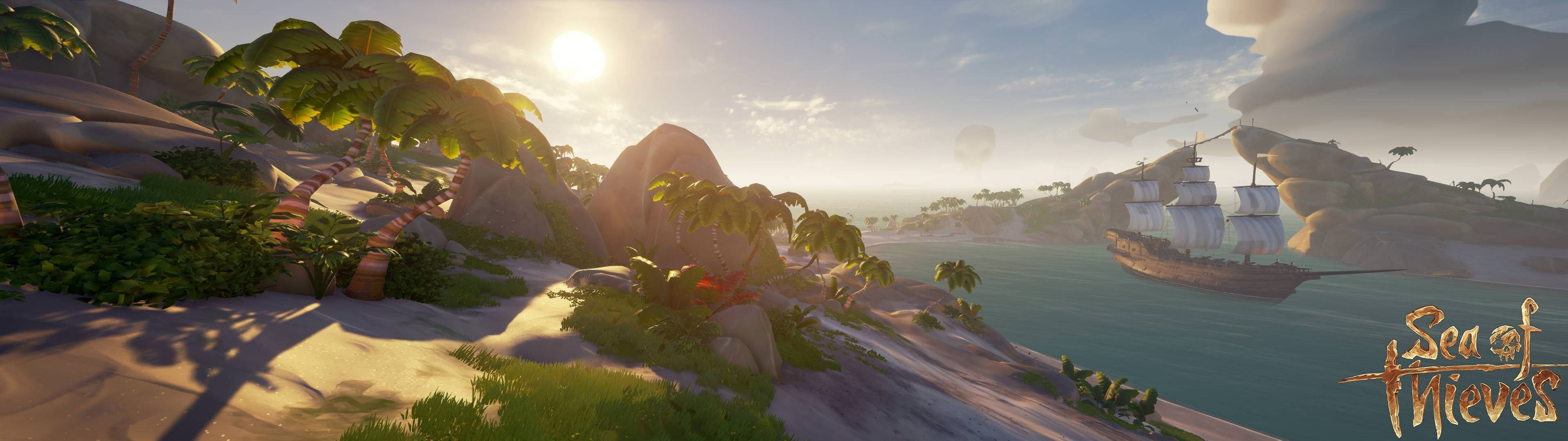 Lakbay ang mga Dagat sa Sea of Thieves! Wallpaper