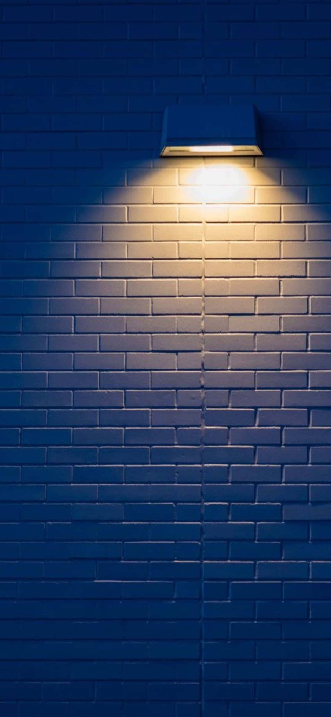 Lamp sa Brick Wall na iPhone X Minimal Background Wallpaper