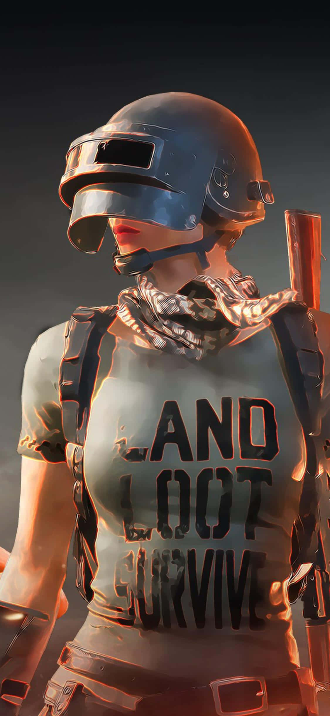 Land, Loot, Survive PUBG iPhone Wallpaper