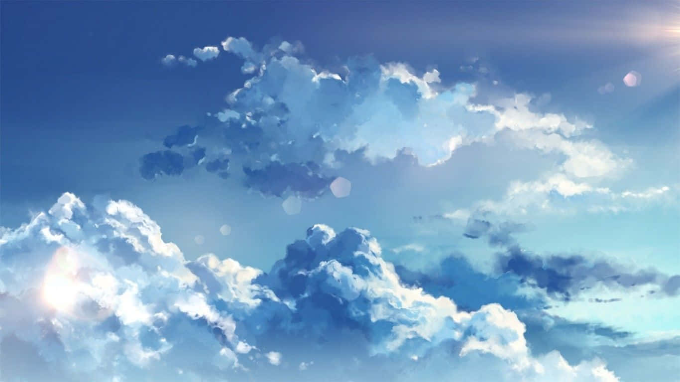 Langit na Light Blue Aesthetic para sa Laptop Wallpaper