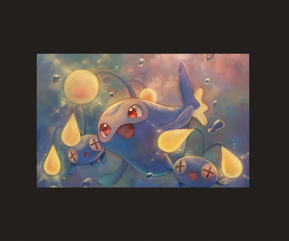 Lanturn na Lumalangoy Kasama ang mga Chinchou Wallpaper