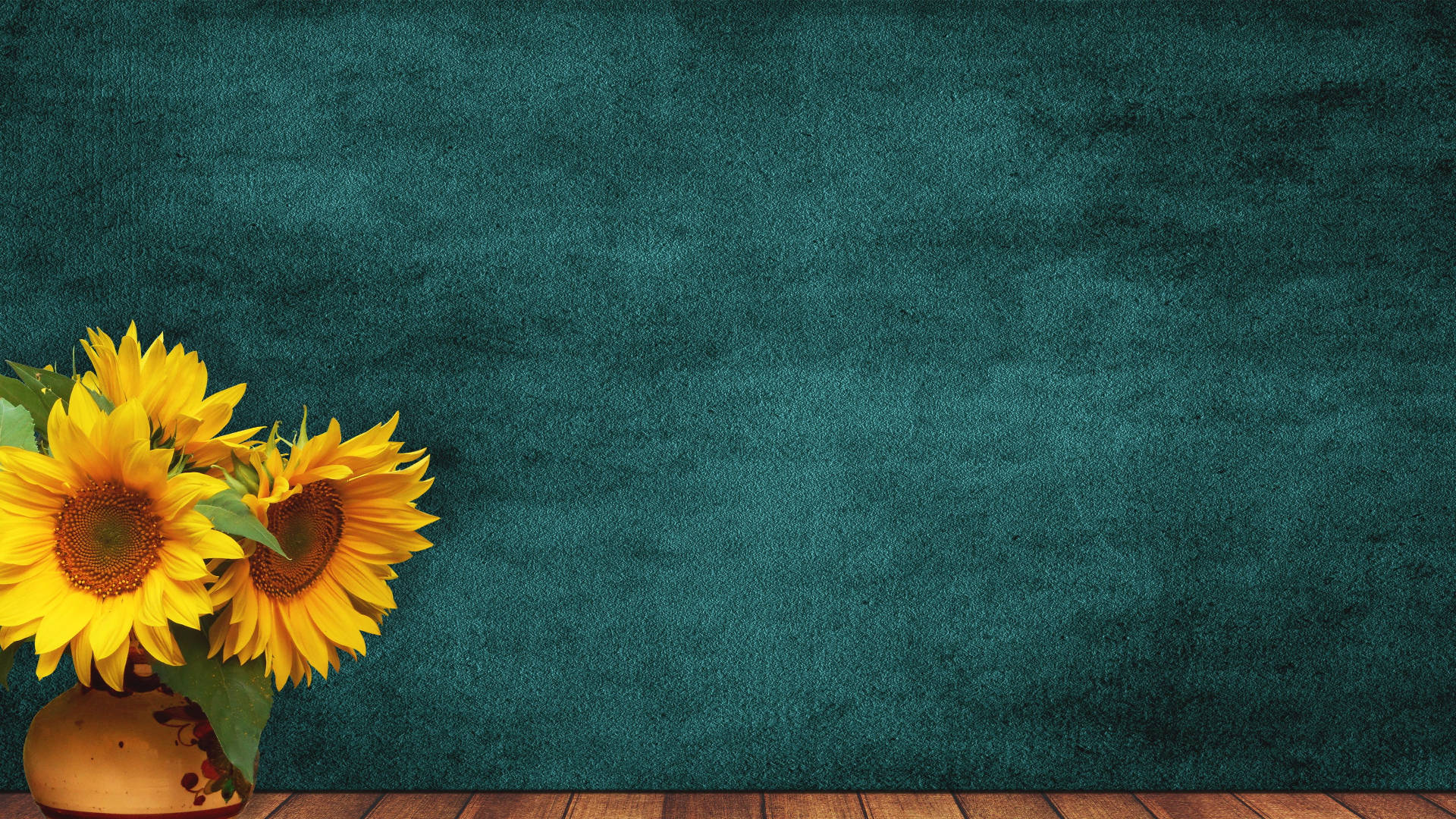 Laptop na May Maalikabok na Sunflower Wallpaper