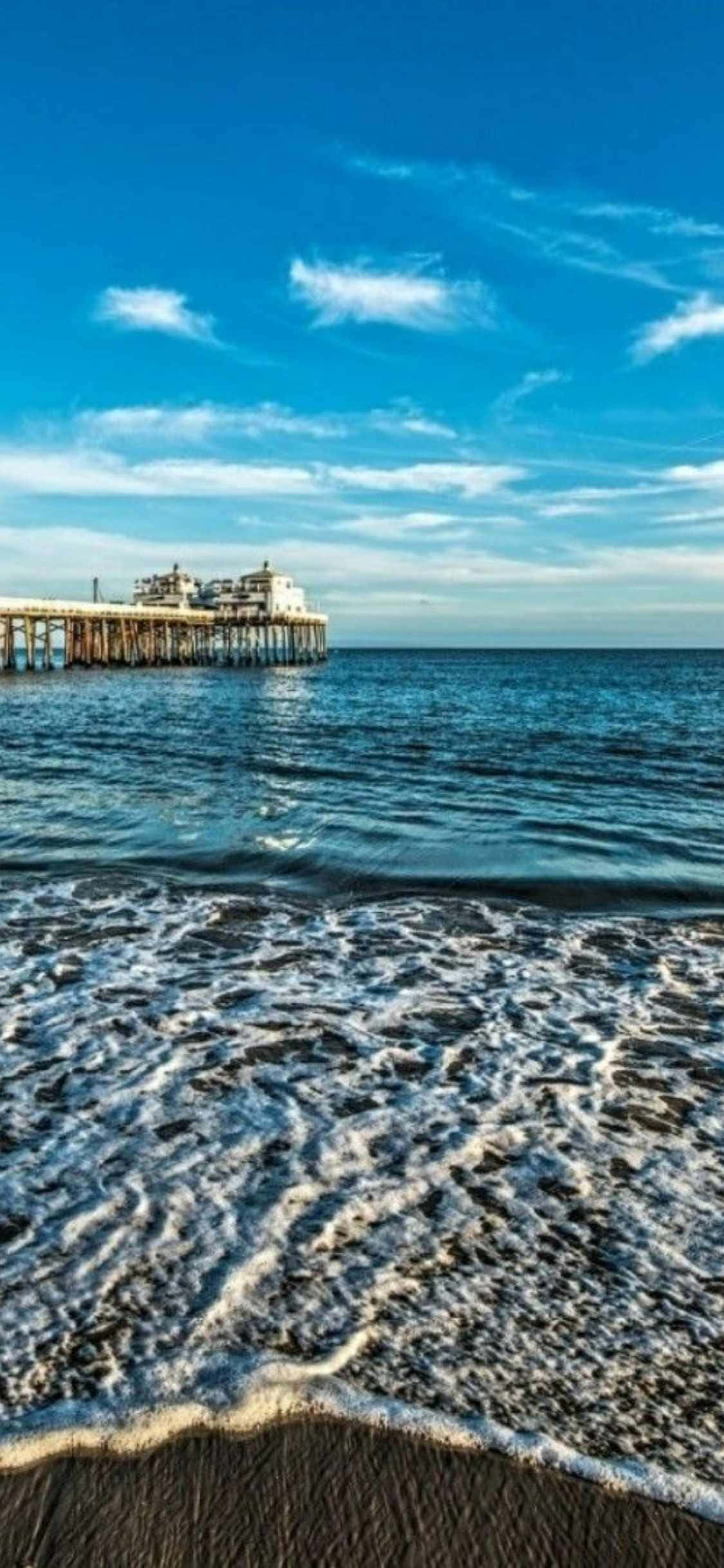 Larawan Isang magandang langit sa gabi na nakikita mula sa Malibu, California sa bagong iPhone Xs Wallpaper