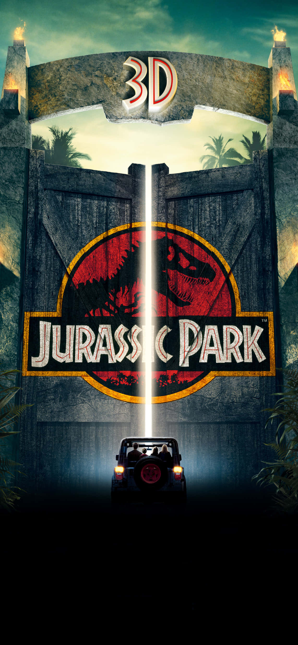 Larawan Mag-zoom sa mundo ng mga dinosaur kasama ang Jurassic Park Wallpaper
