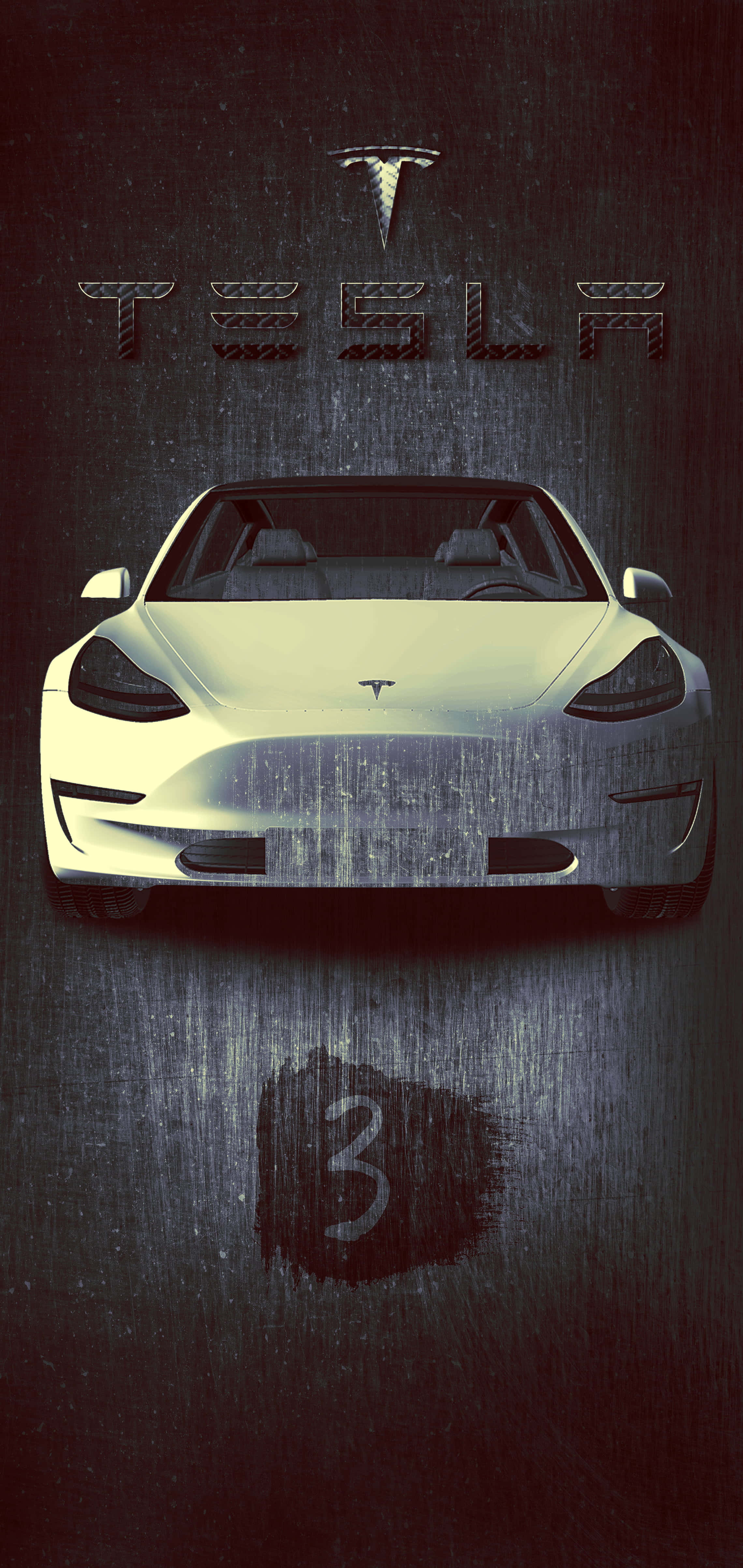 Larawan Nagcha-charge ng Tesla gamit ang iPhone Wallpaper