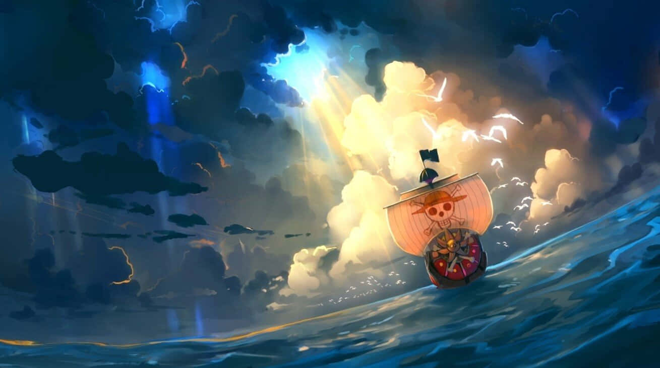 Larawan ng Barkong Pirata ng One Piece Wallpaper