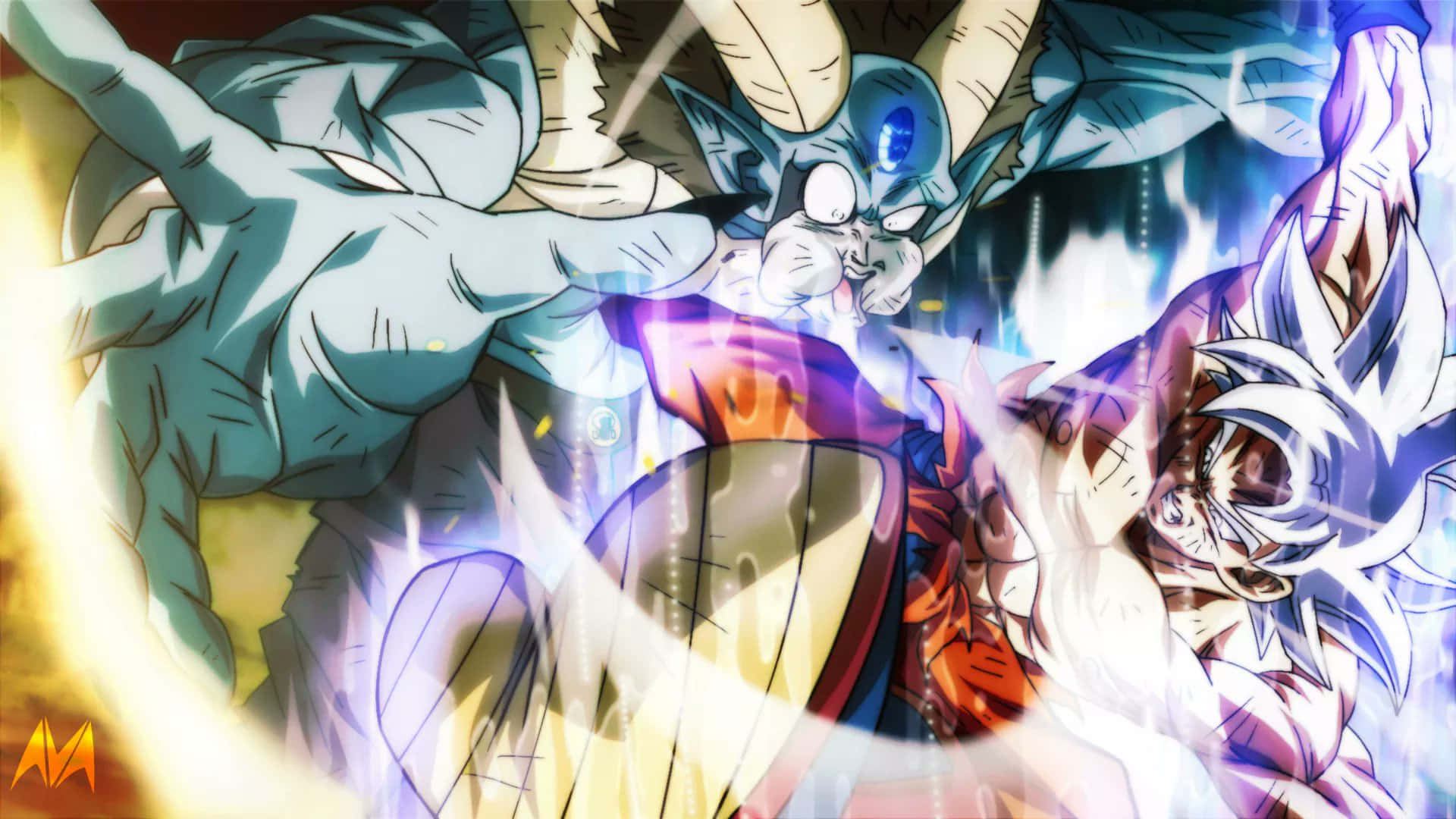 Larawan ng Laban nina Moro Goku sa Dragon Ball Super Wallpaper