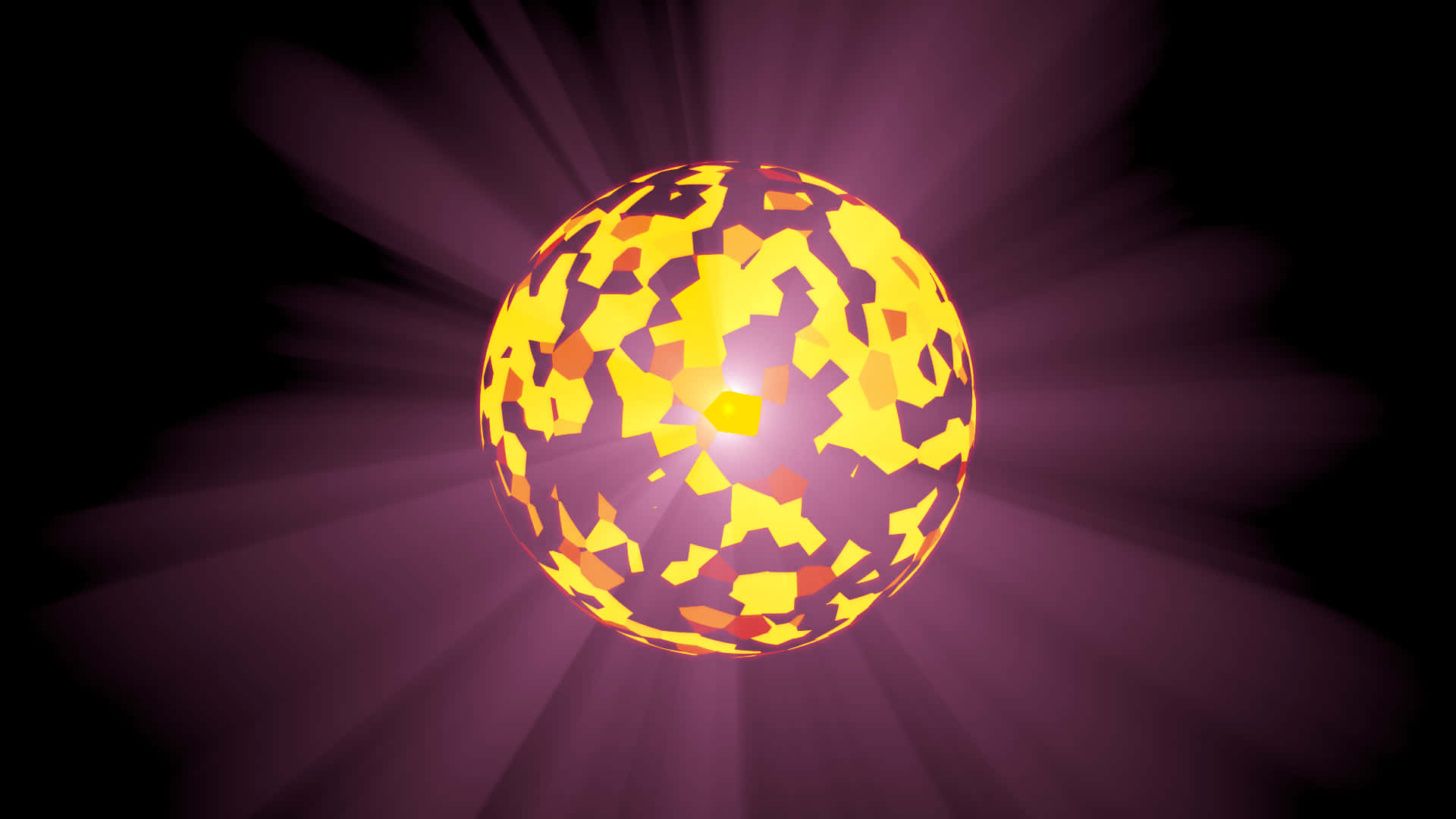 Larawan ng Maliwanag na Neon Dilaw na Sphere Wallpaper