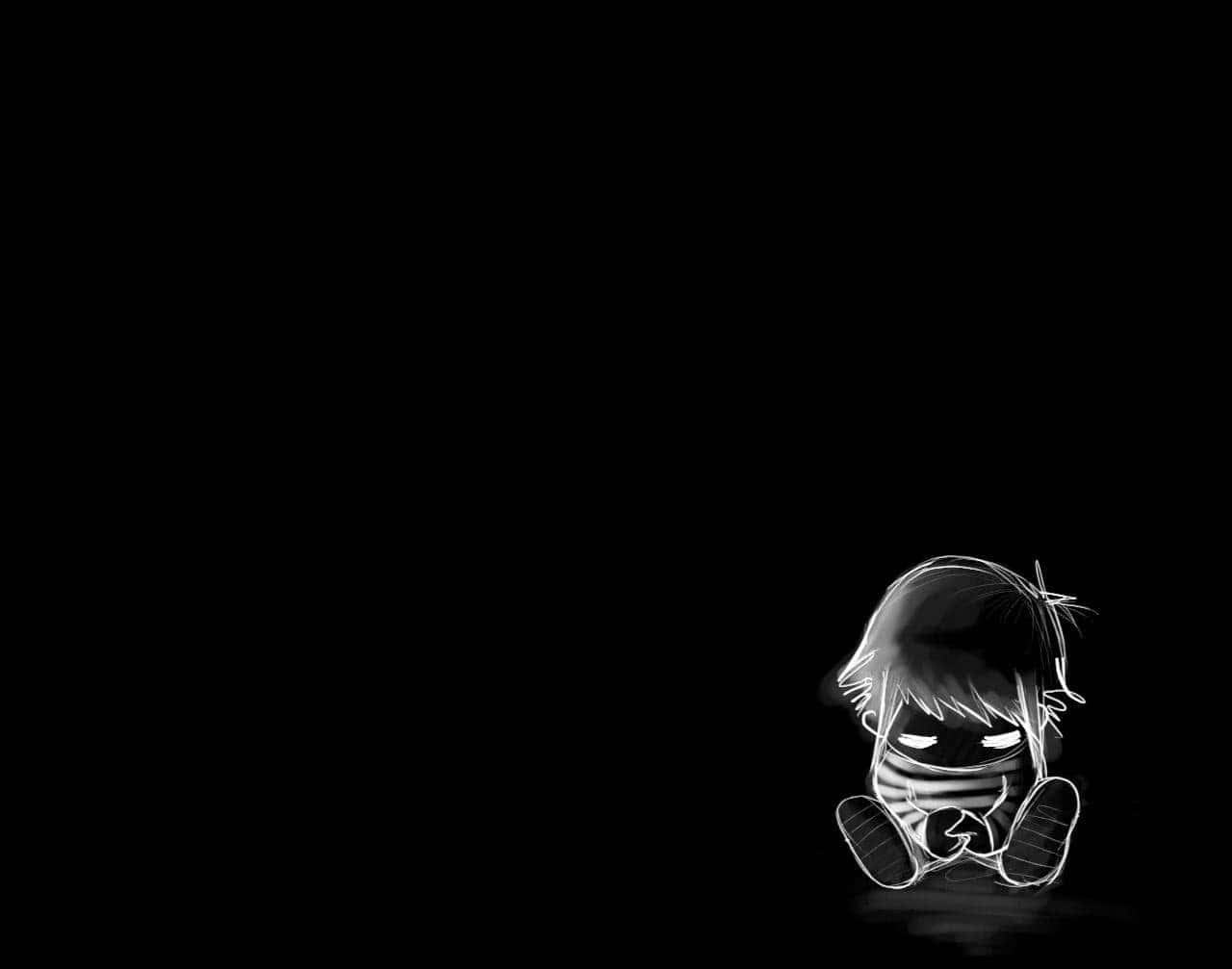 Larawan ng Malungkot na Emo na Babae Wallpaper