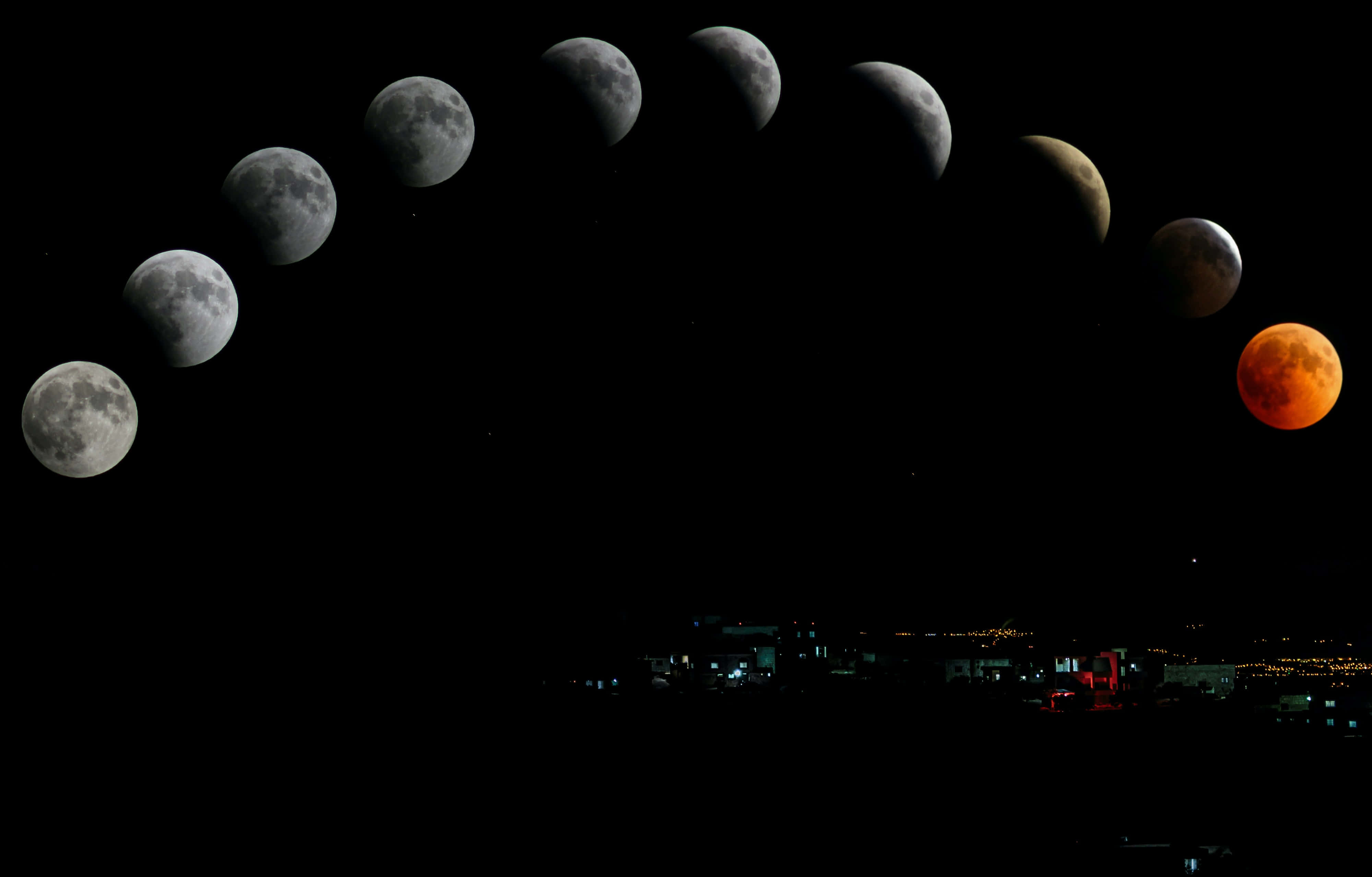 Larawan ng mga Yugto ng Buwan Wallpaper