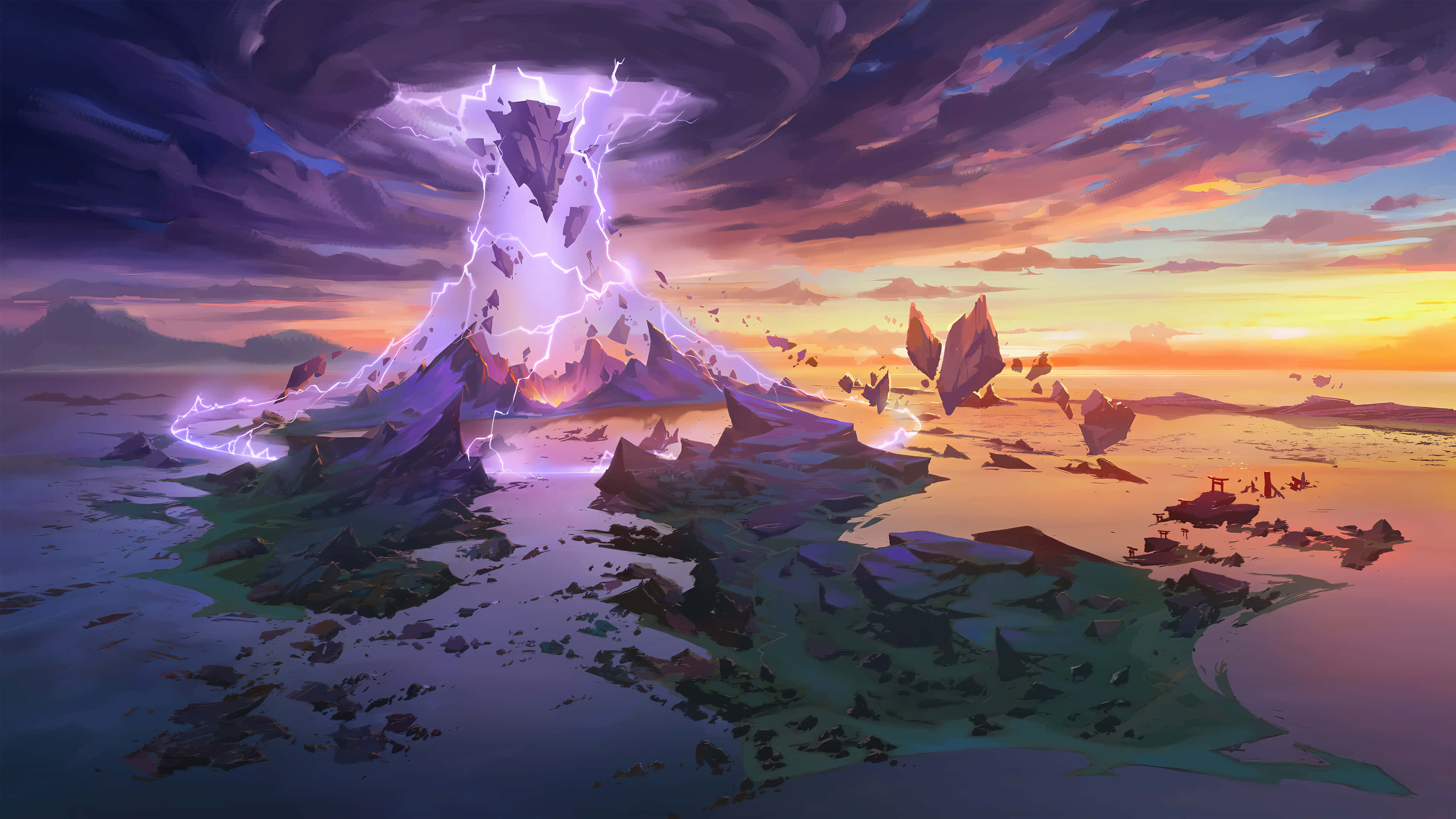 Larawan ng Seirai Island sa Genshin Impact Wallpaper